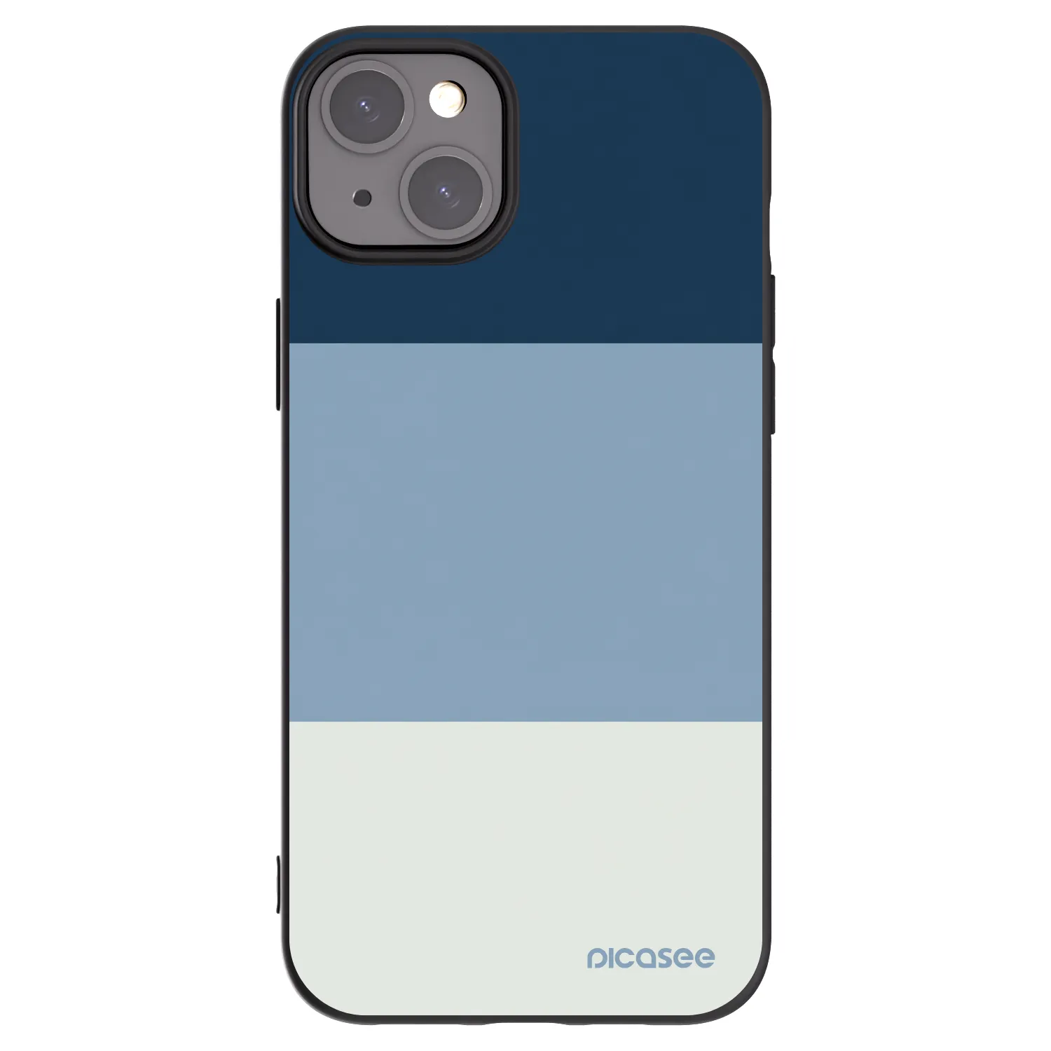 Picasee husă neagră din silicon pentru Apple iPhone 15 Plus - Coastal Blue