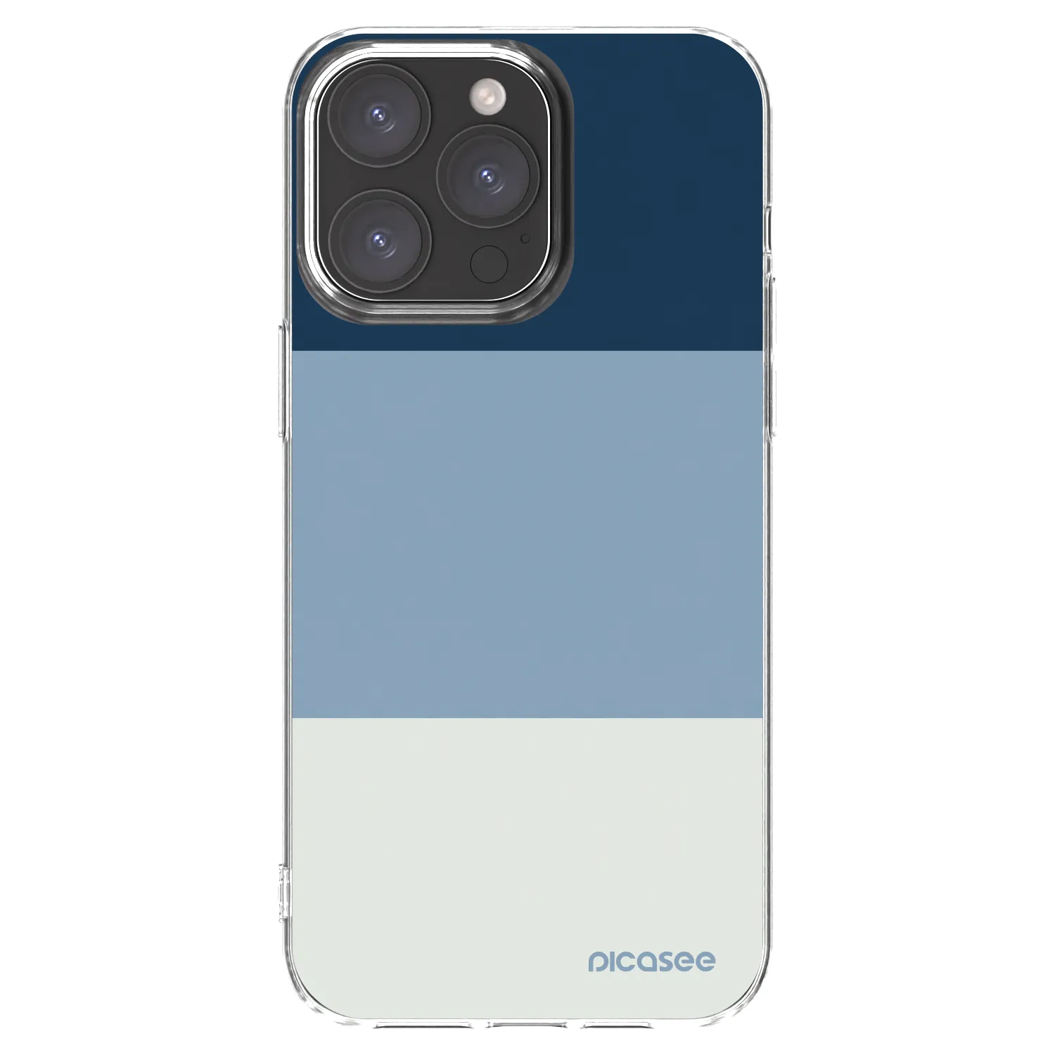 Picasee husă transparentă din silicon pentru Apple iPhone 15 Pro Max - Coastal Blue