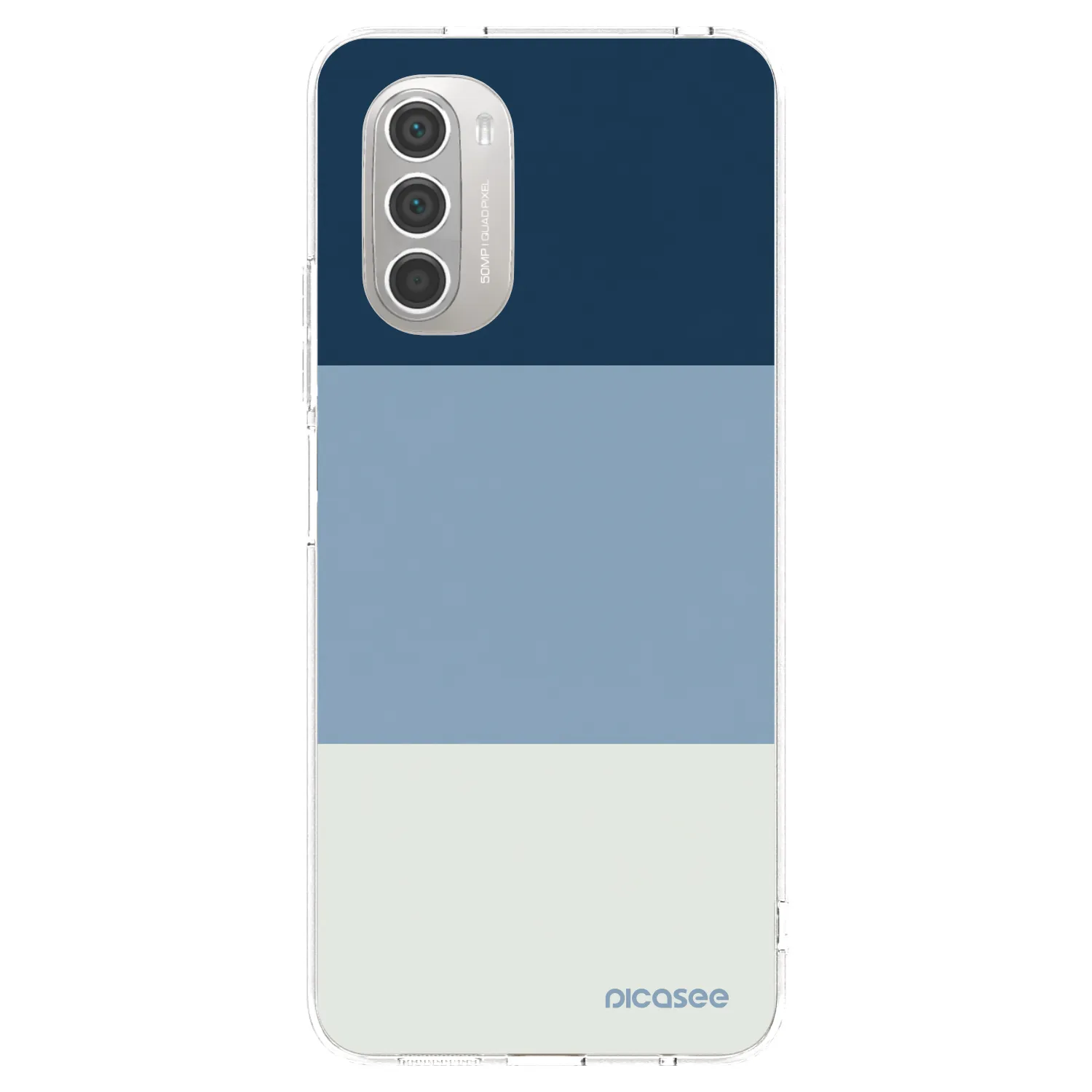 Picasee husă transparentă din silicon pentru Motorola Moto G51 - Coastal Blue