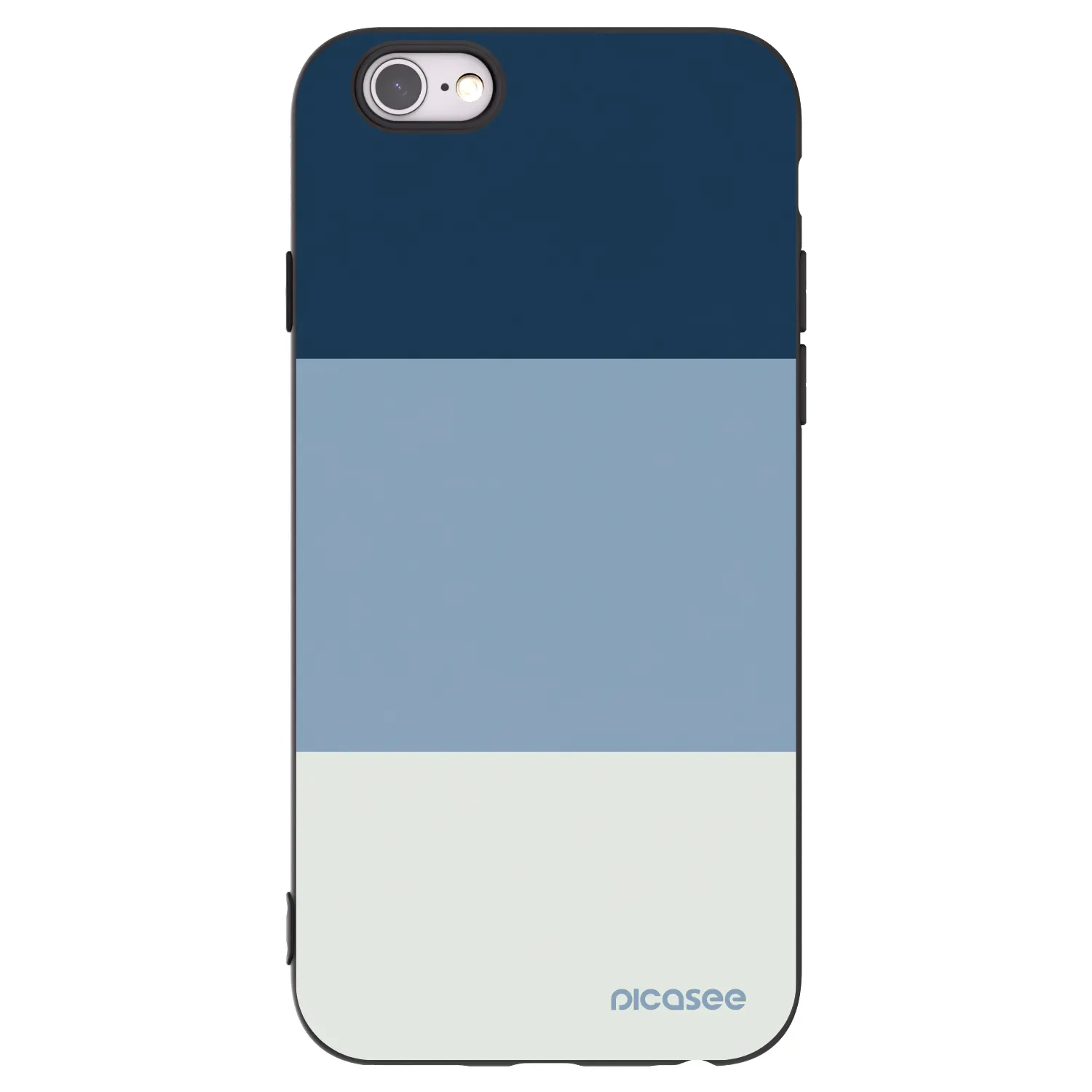 Picasee husă neagră din silicon pentru Apple iPhone 6/6S - Coastal Blue
