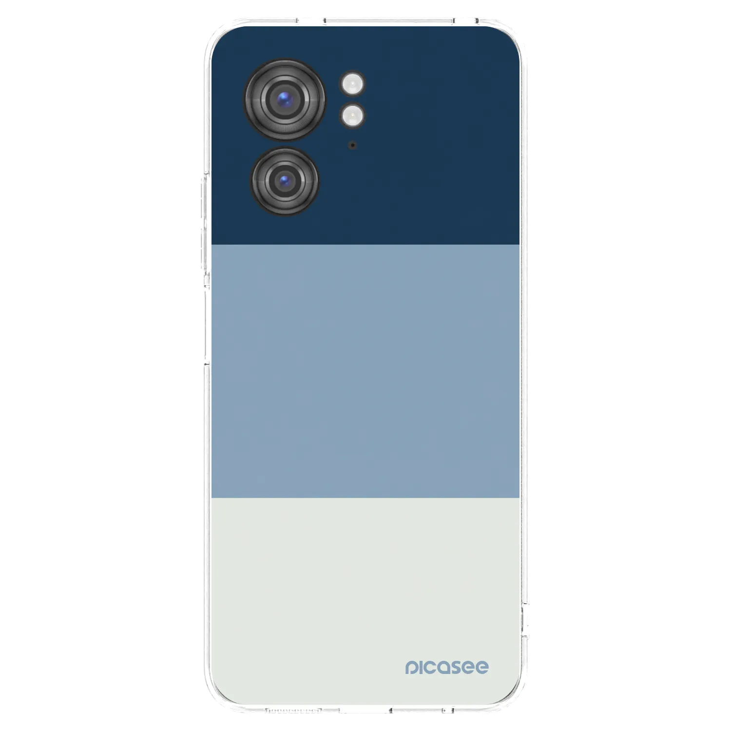 Picasee husă transparentă din silicon pentru Motorola Edge 40 - Coastal Blue
