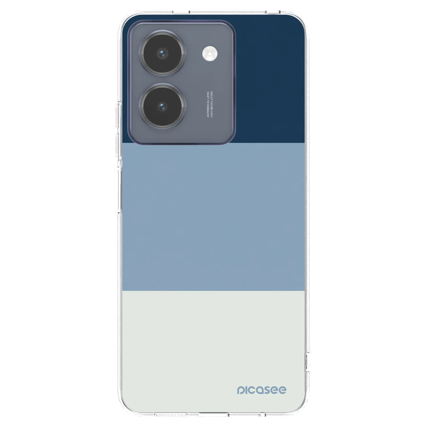 Picasee husă transparentă din silicon pentru Vivo Y36 4G - Coastal Blue