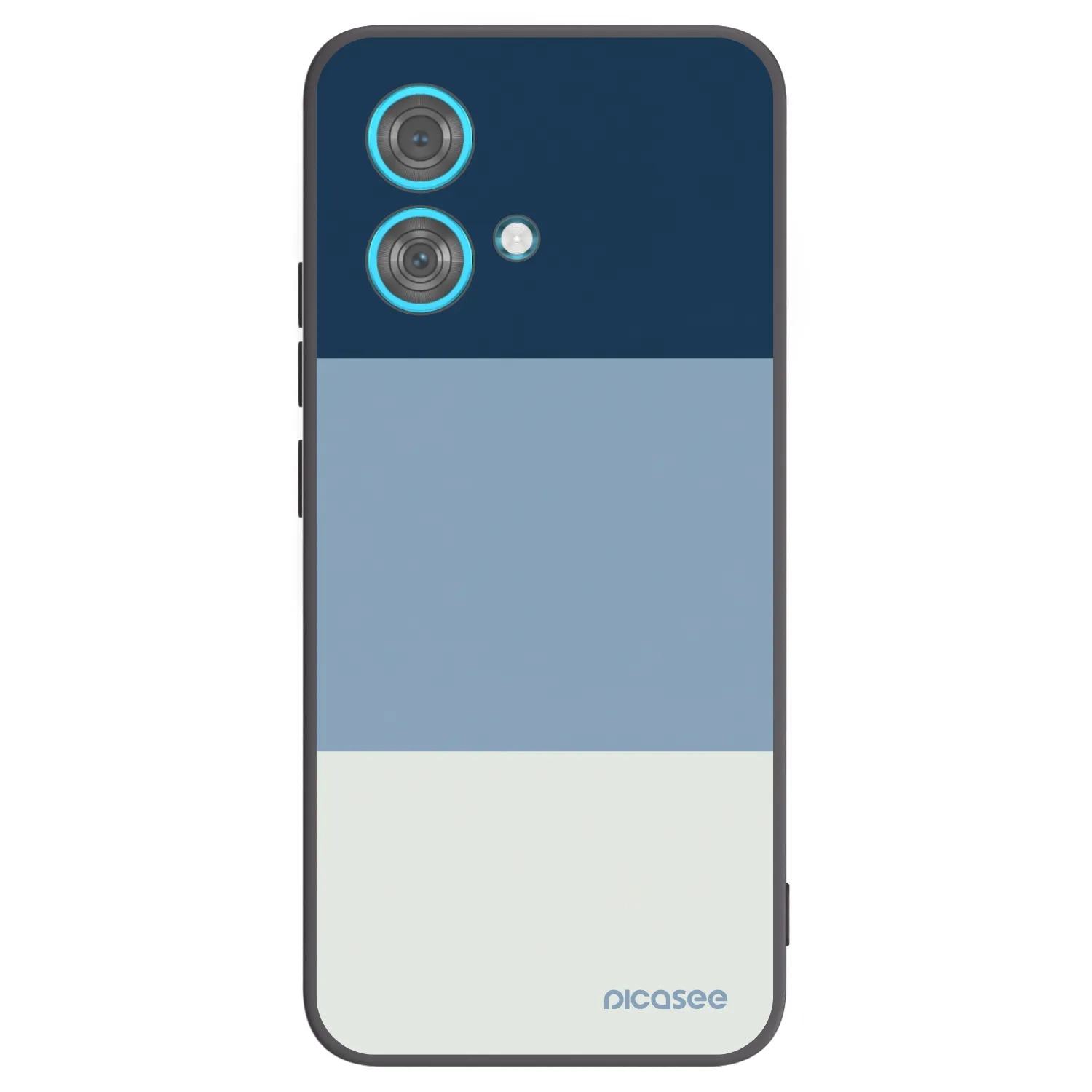 Picasee husă neagră din silicon pentru Motorola Edge 40 Neo - Coastal Blue