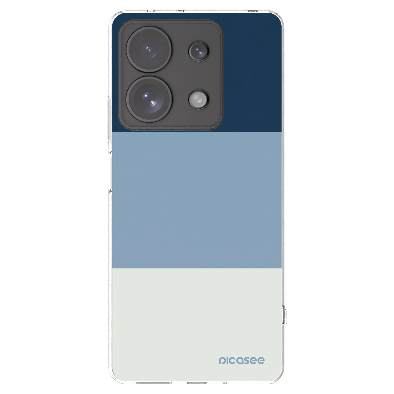 Picasee husă transparentă din silicon pentru Xiaomi Redmi Note 13 Pro 4G - Coastal Blue
