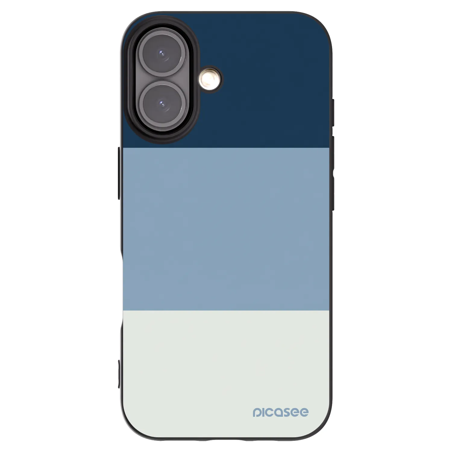Picasee husă neagră din silicon pentru Apple iPhone 16 - Coastal Blue