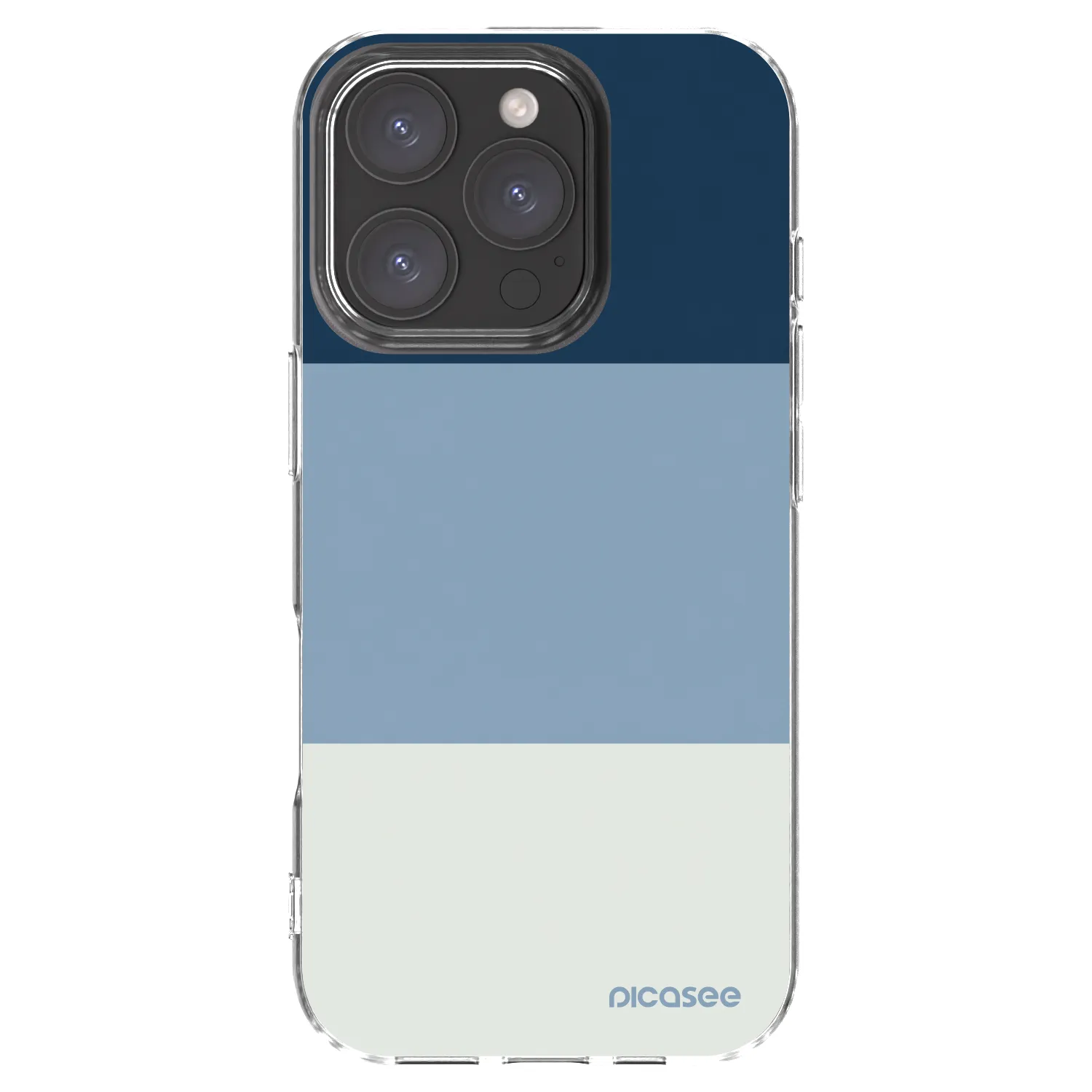 Picasee husă transparentă din silicon pentru Apple iPhone 16 Pro - Coastal Blue
