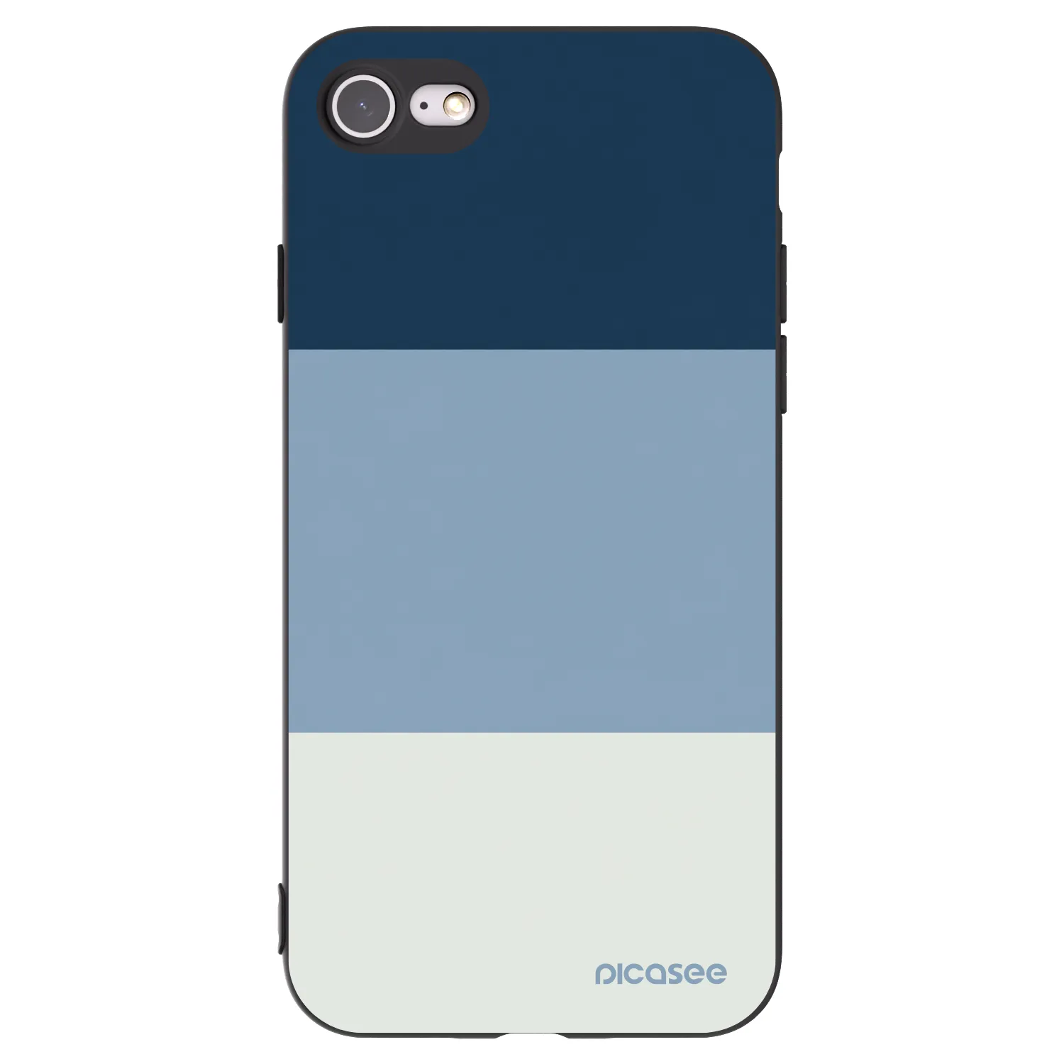 Picasee husă neagră din silicon pentru Apple iPhone 8 - Coastal Blue