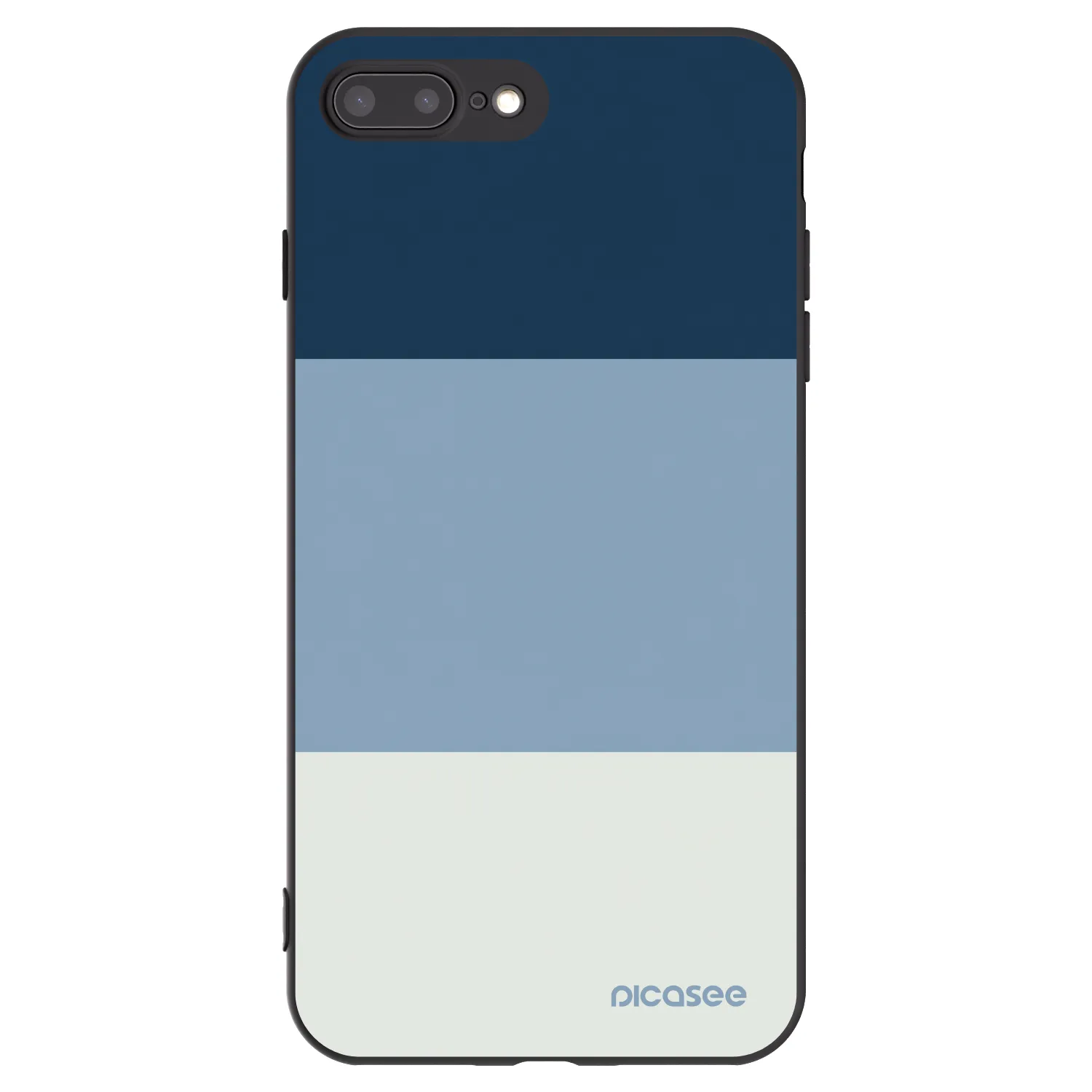 Picasee husă neagră din silicon pentru Apple iPhone 7 Plus - Coastal Blue
