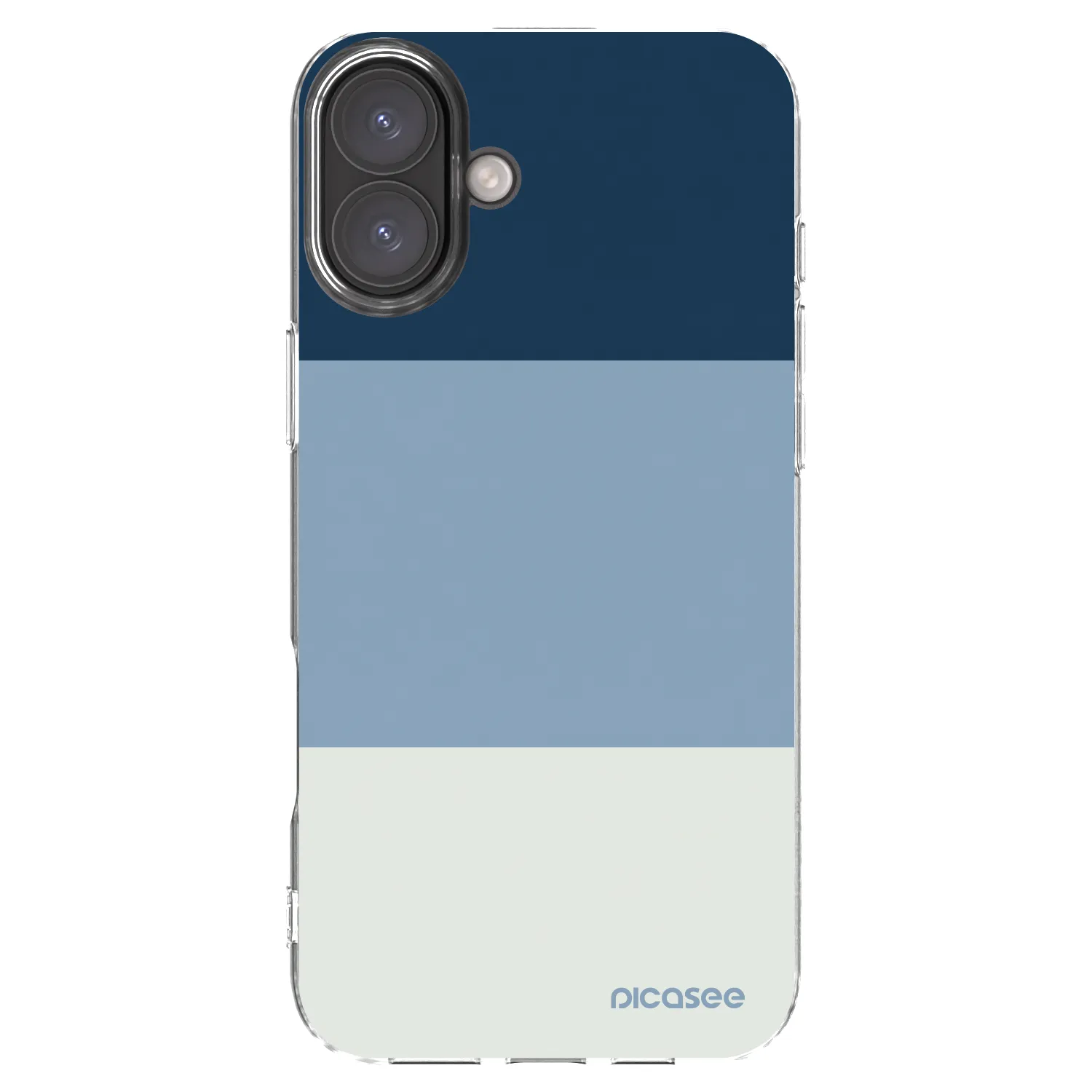 Picasee husă transparentă din silicon pentru Apple iPhone 16 Plus - Coastal Blue
