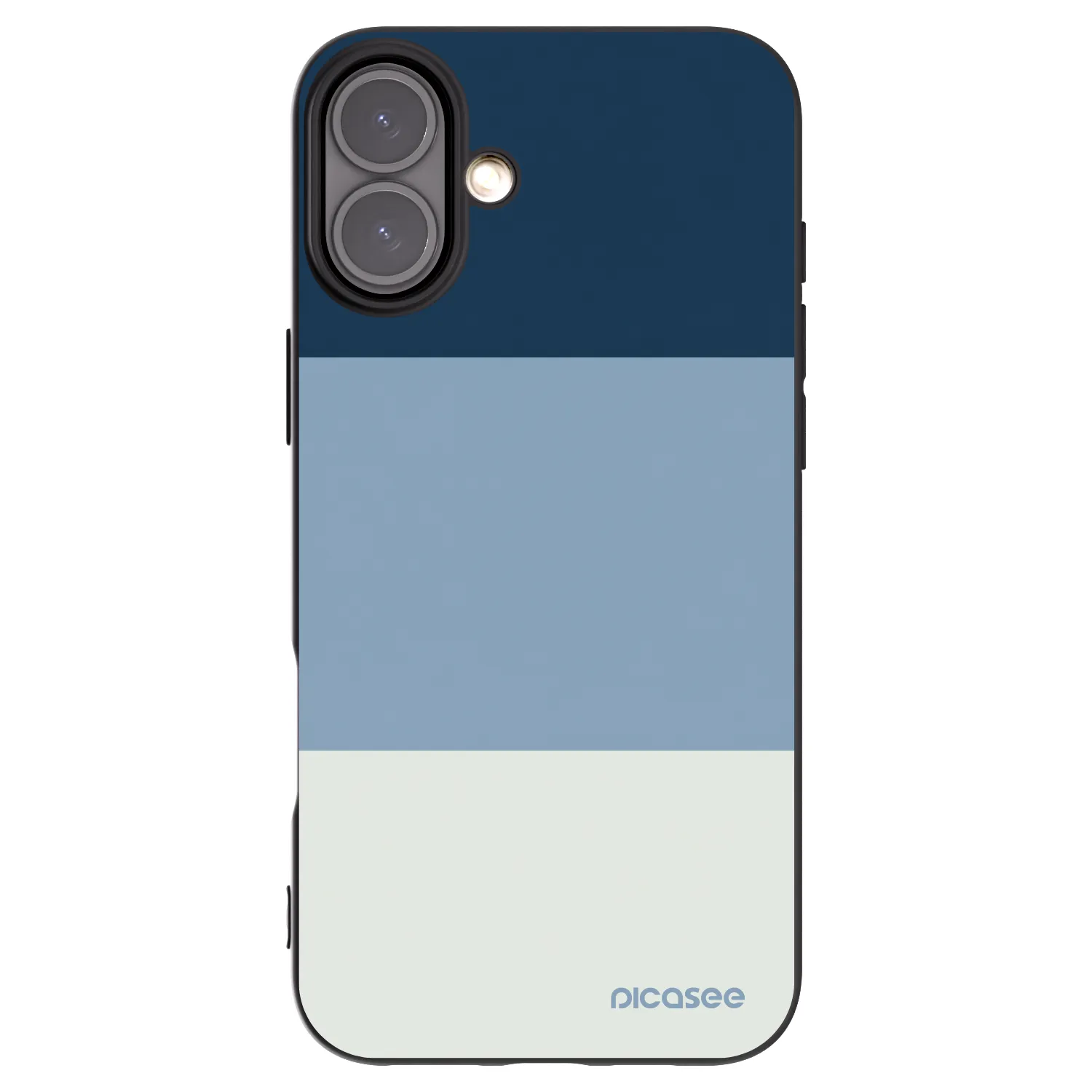 Picasee husă neagră din silicon pentru Apple iPhone 16 Plus - Coastal Blue