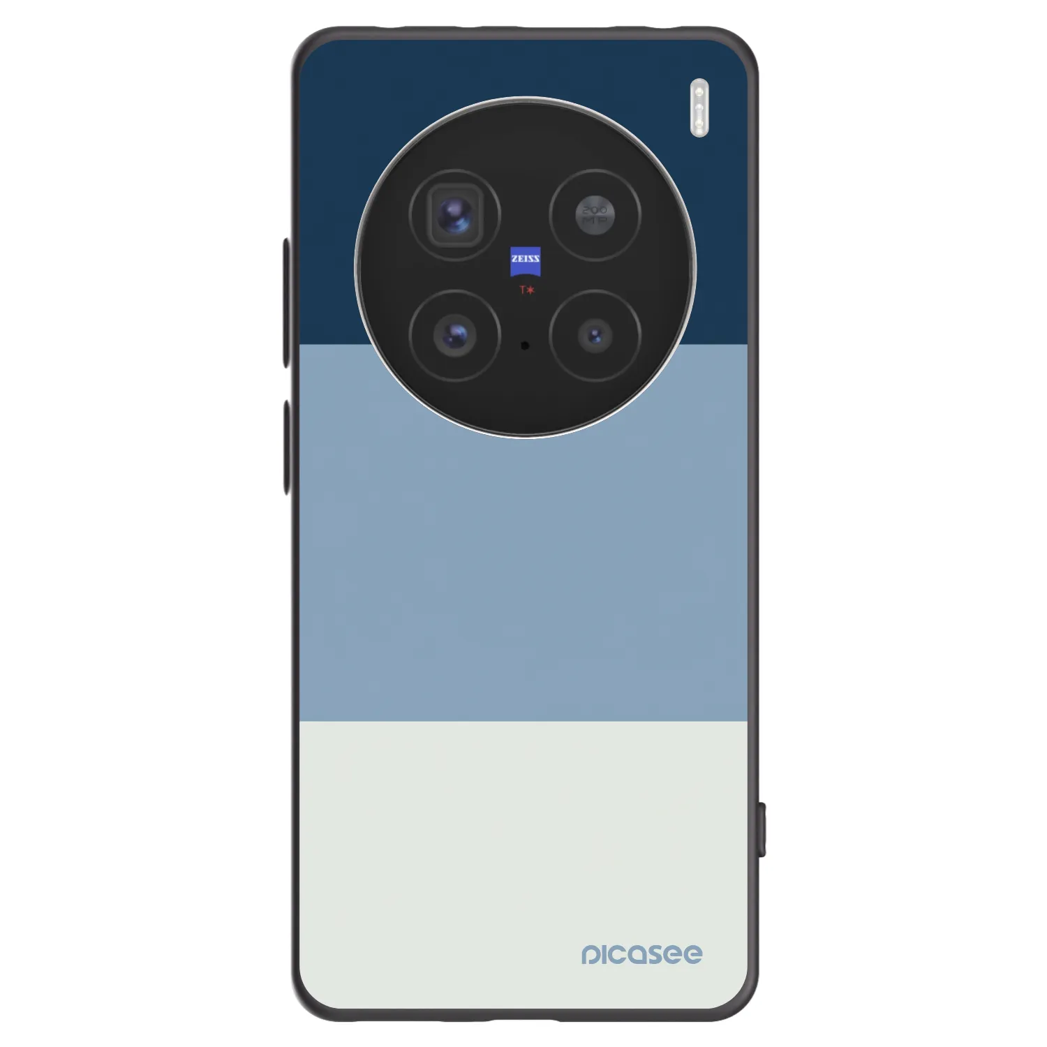 Picasee husă neagră din silicon pentru Vivo X200 Pro - Coastal Blue