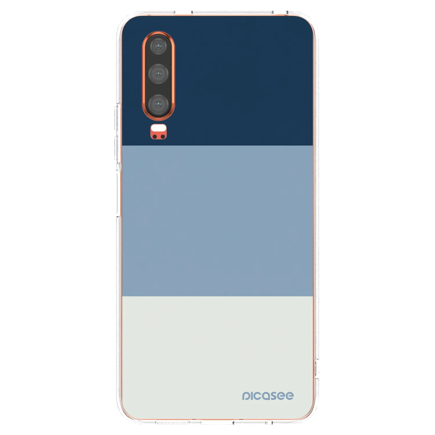 Picasee husă transparentă din silicon pentru Huawei P30 - Coastal Blue