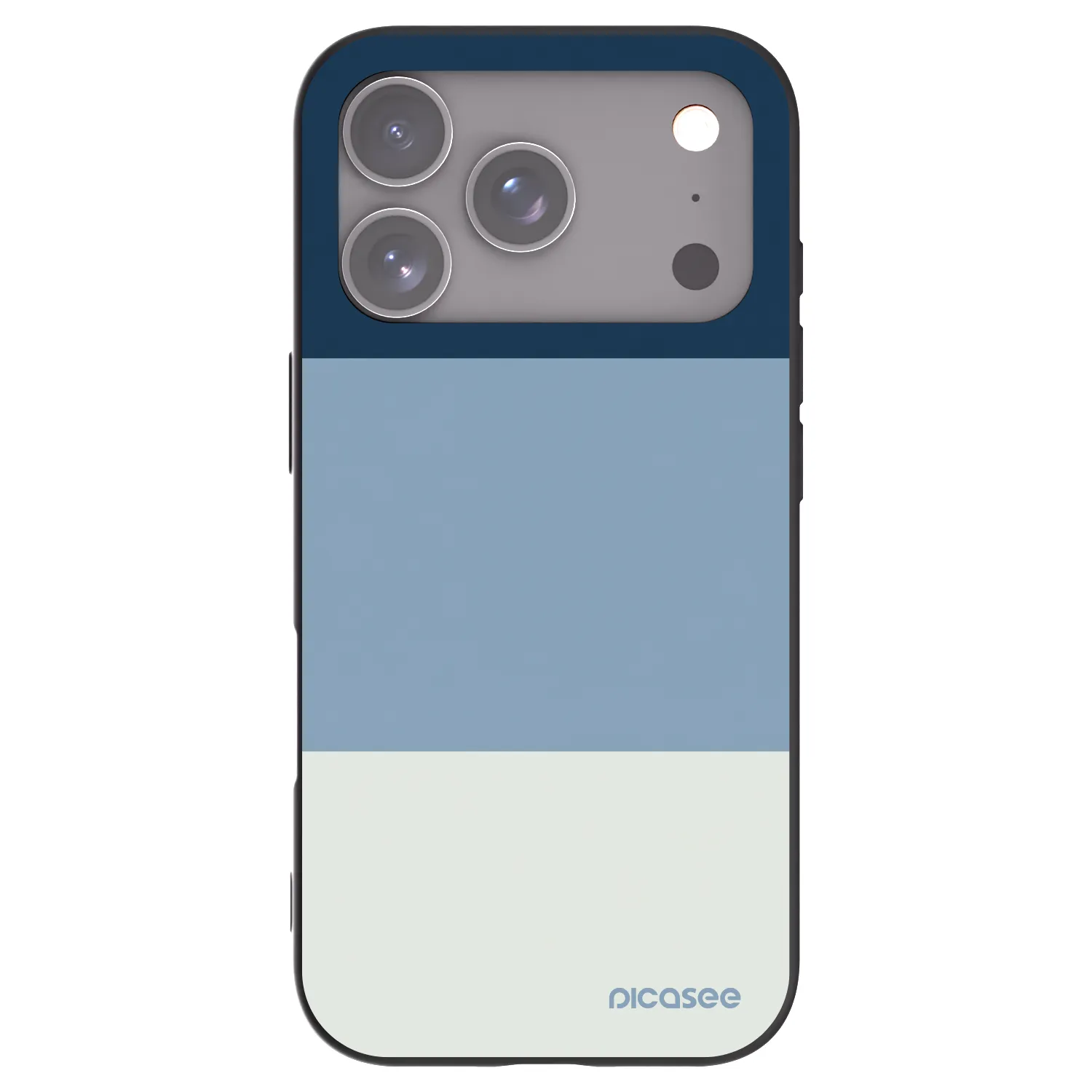 Picasee husă neagră din silicon pentru Apple iPhone 17 Pro - Coastal Blue
