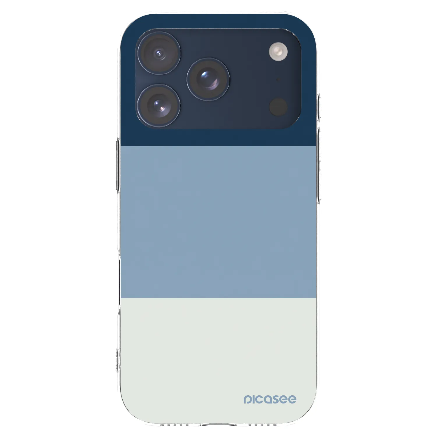 Picasee husă transparentă din silicon pentru Apple iPhone 17 Pro - Coastal Blue