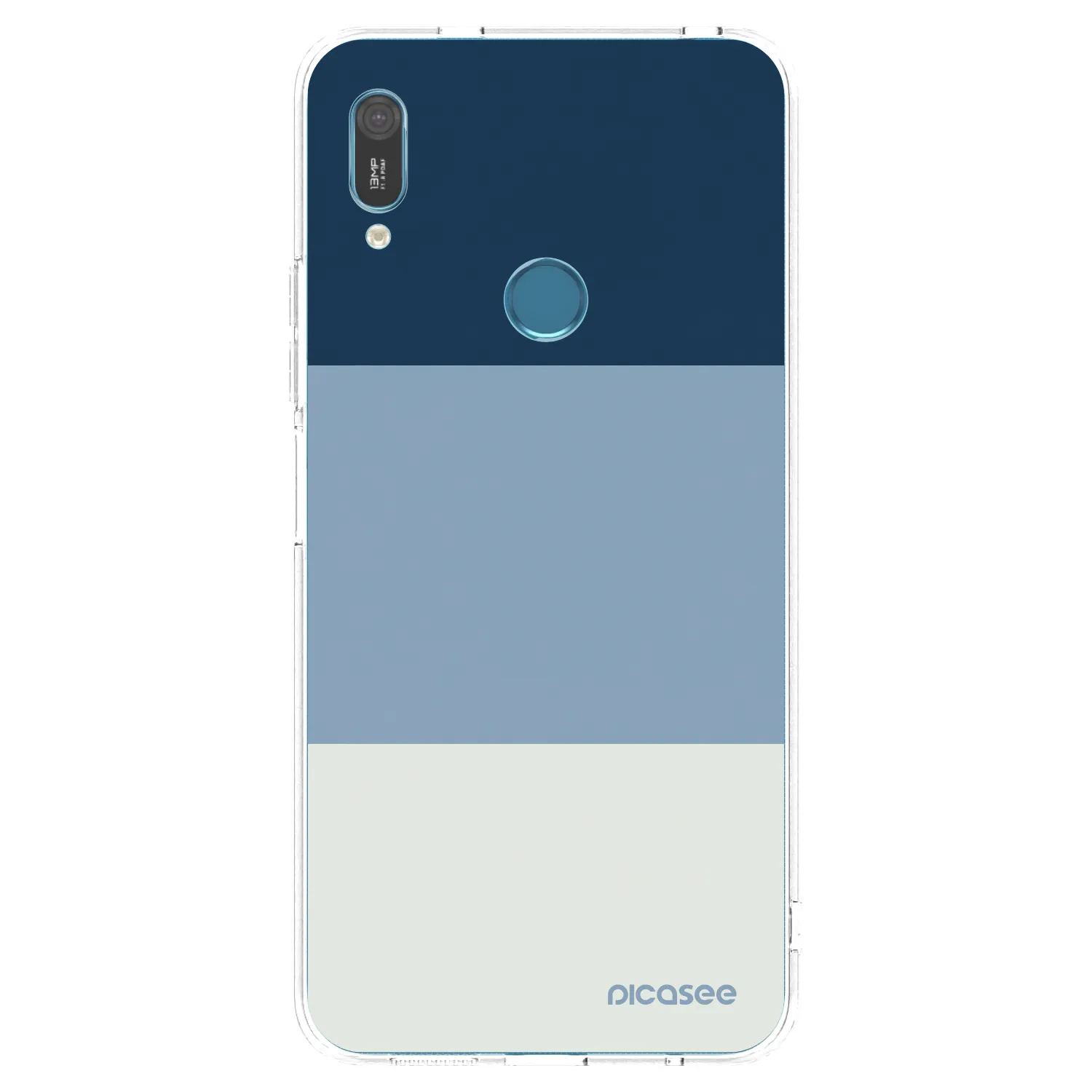 Picasee husă transparentă din silicon pentru Huawei Y6 2019 - Coastal Blue