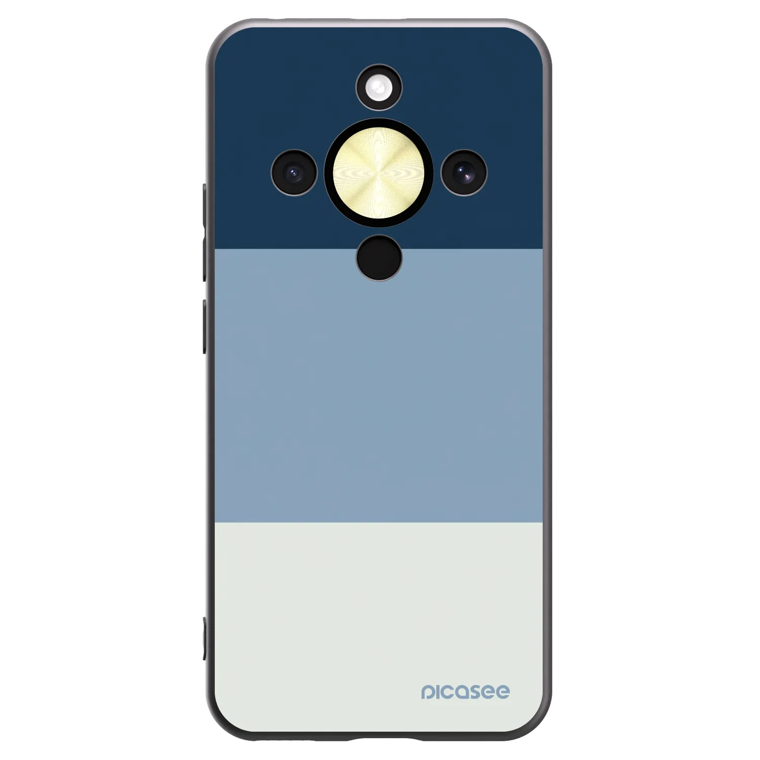 Picasee husă neagră din silicon pentru Honor Magic8 Lite 5G - Coastal Blue