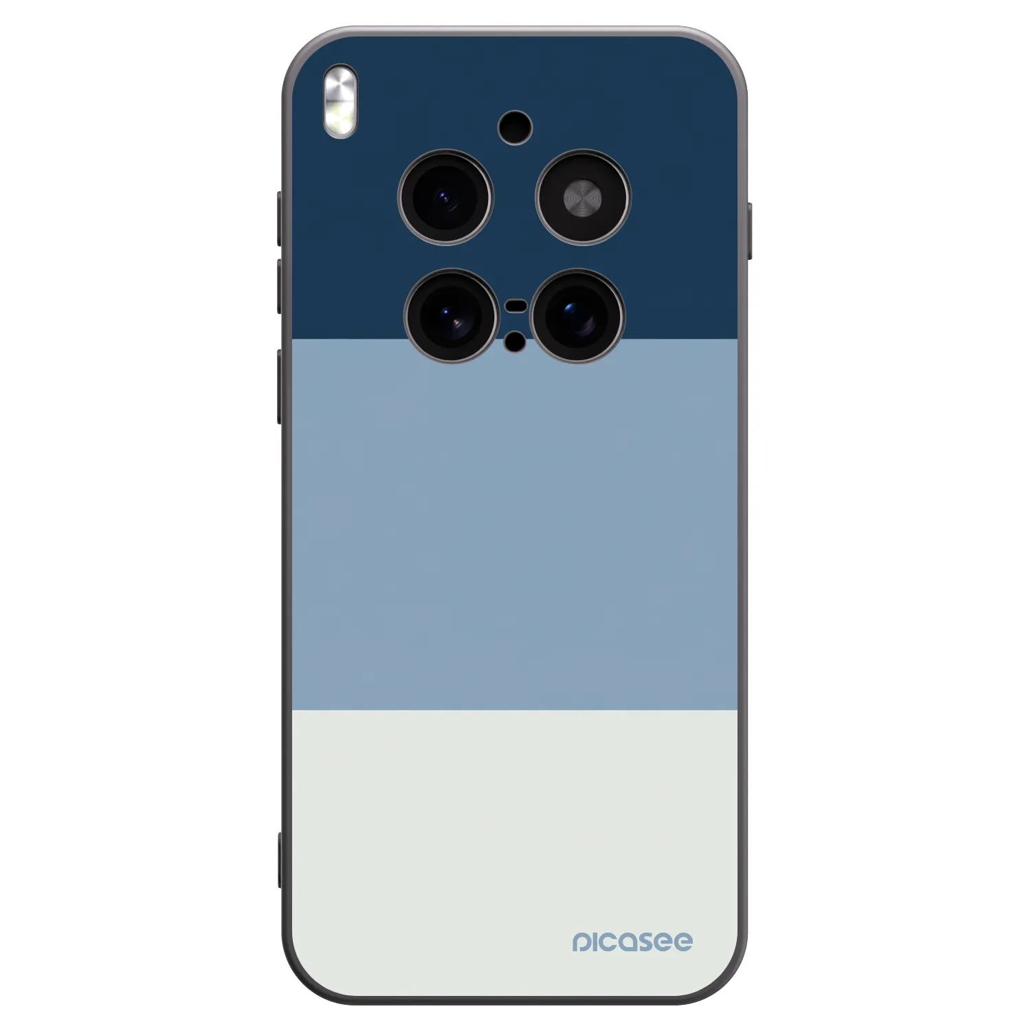 Picasee husă neagră din silicon pentru Vivo X300 Pro - Coastal Blue