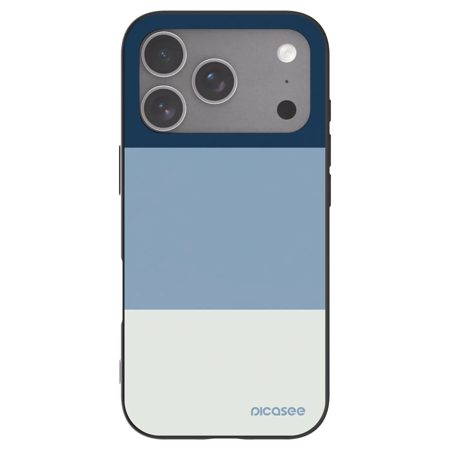 Picasee husă neagră din silicon pentru Apple iPhone 18 Pro - Coastal Blue