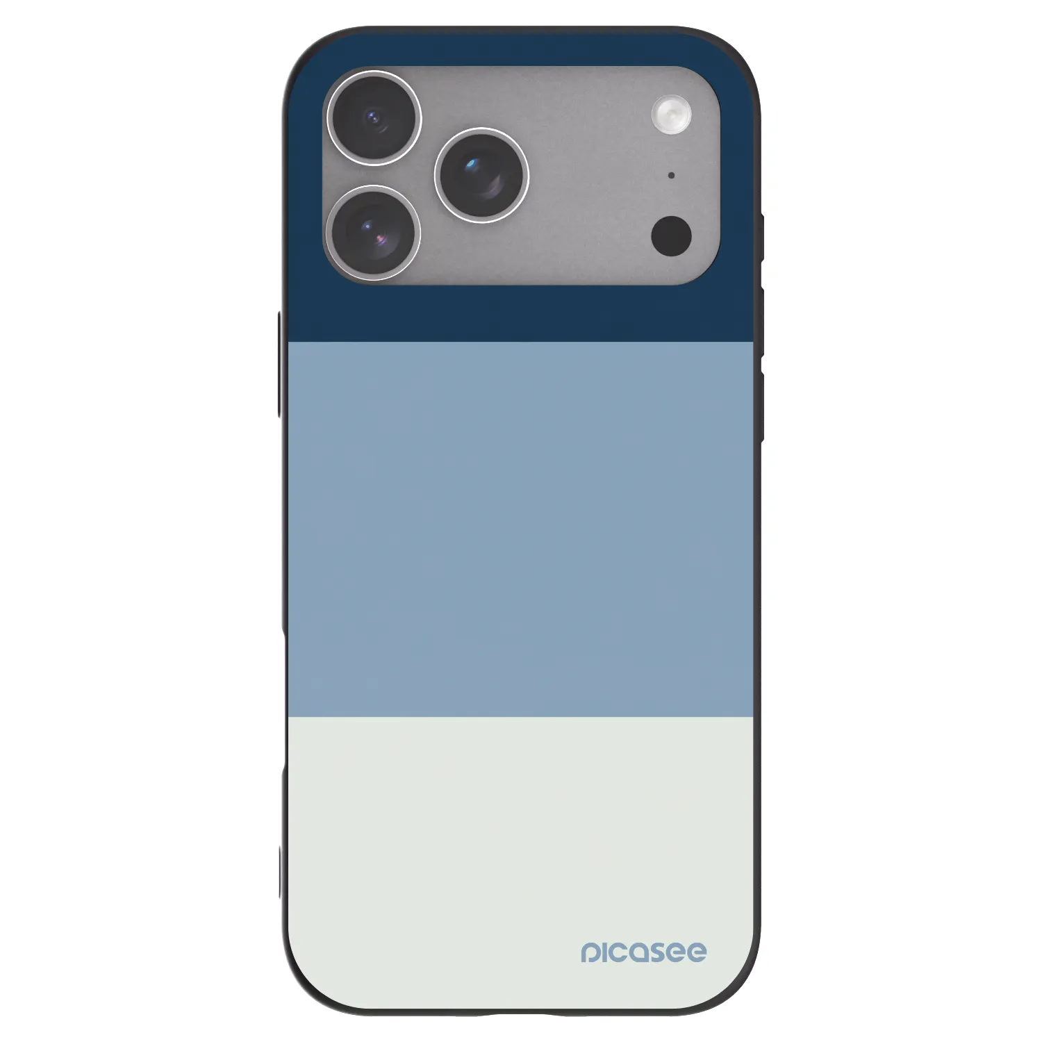 Picasee husă neagră din silicon pentru Apple iPhone 18 Pro Max - Coastal Blue