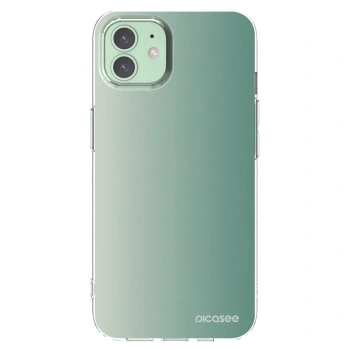 Picasee husă transparentă din silicon pentru Apple iPhone 12 - Misty Sage