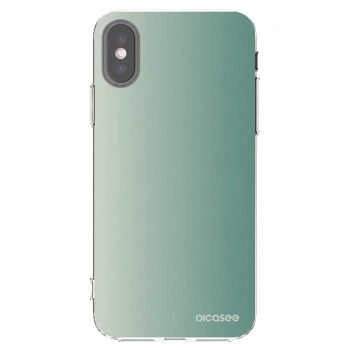 Picasee husă transparentă din silicon pentru Apple iPhone X/XS - Misty Sage