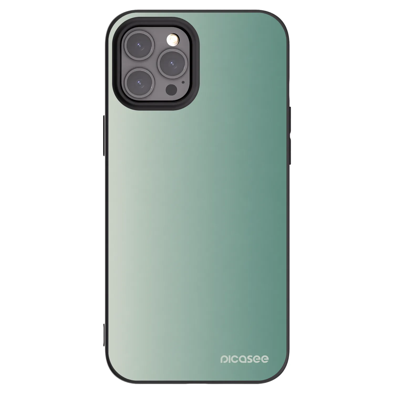 Picasee husă neagră din silicon pentru Apple iPhone 12 Pro Max - Misty Sage