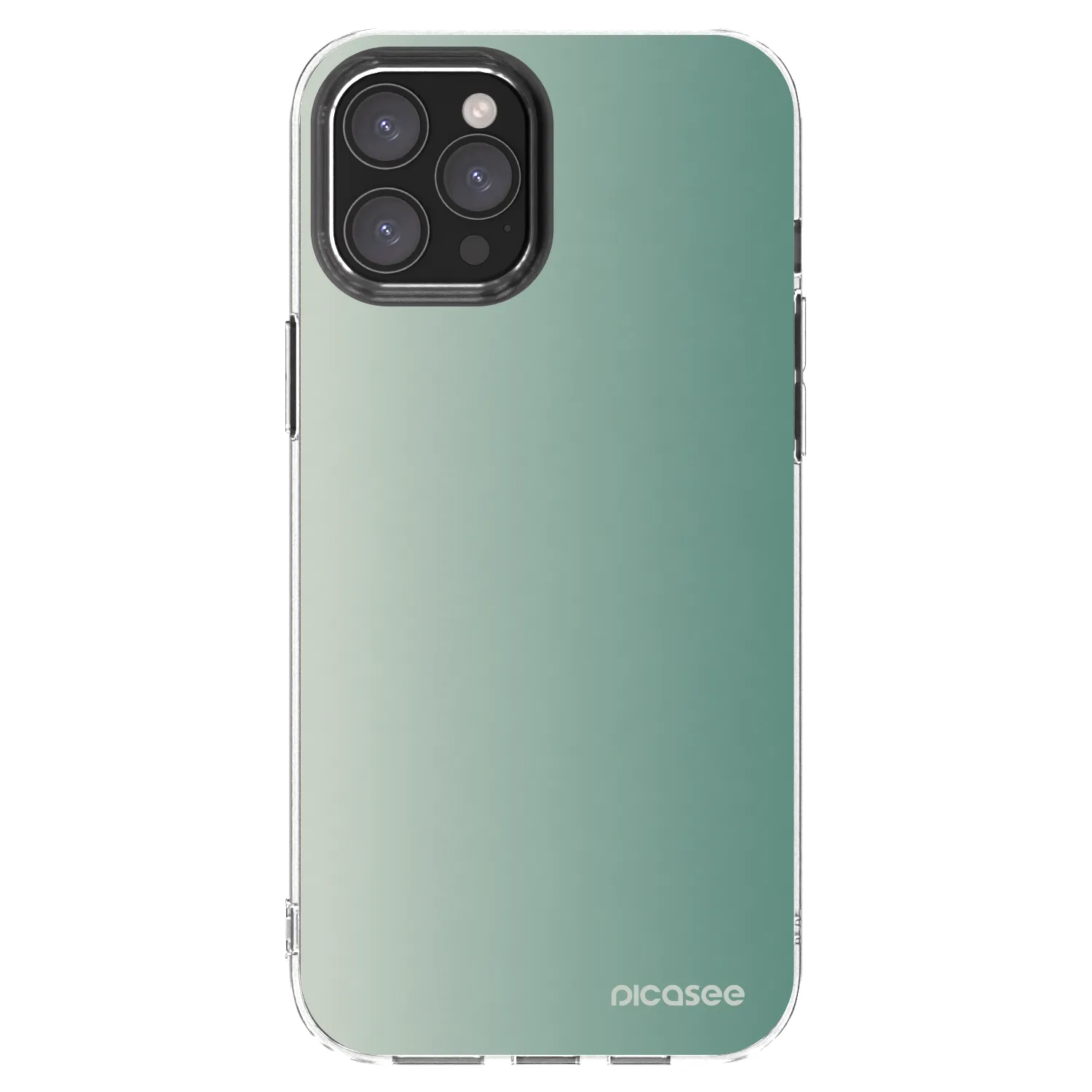 Picasee husă transparentă din silicon pentru Apple iPhone 12 Pro Max - Misty Sage