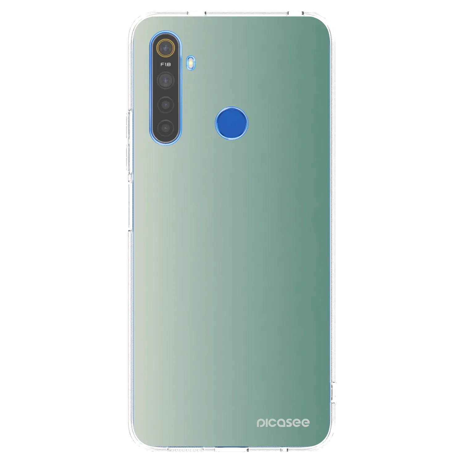 Picasee husă transparentă din silicon pentru Realme 5 - Misty Sage