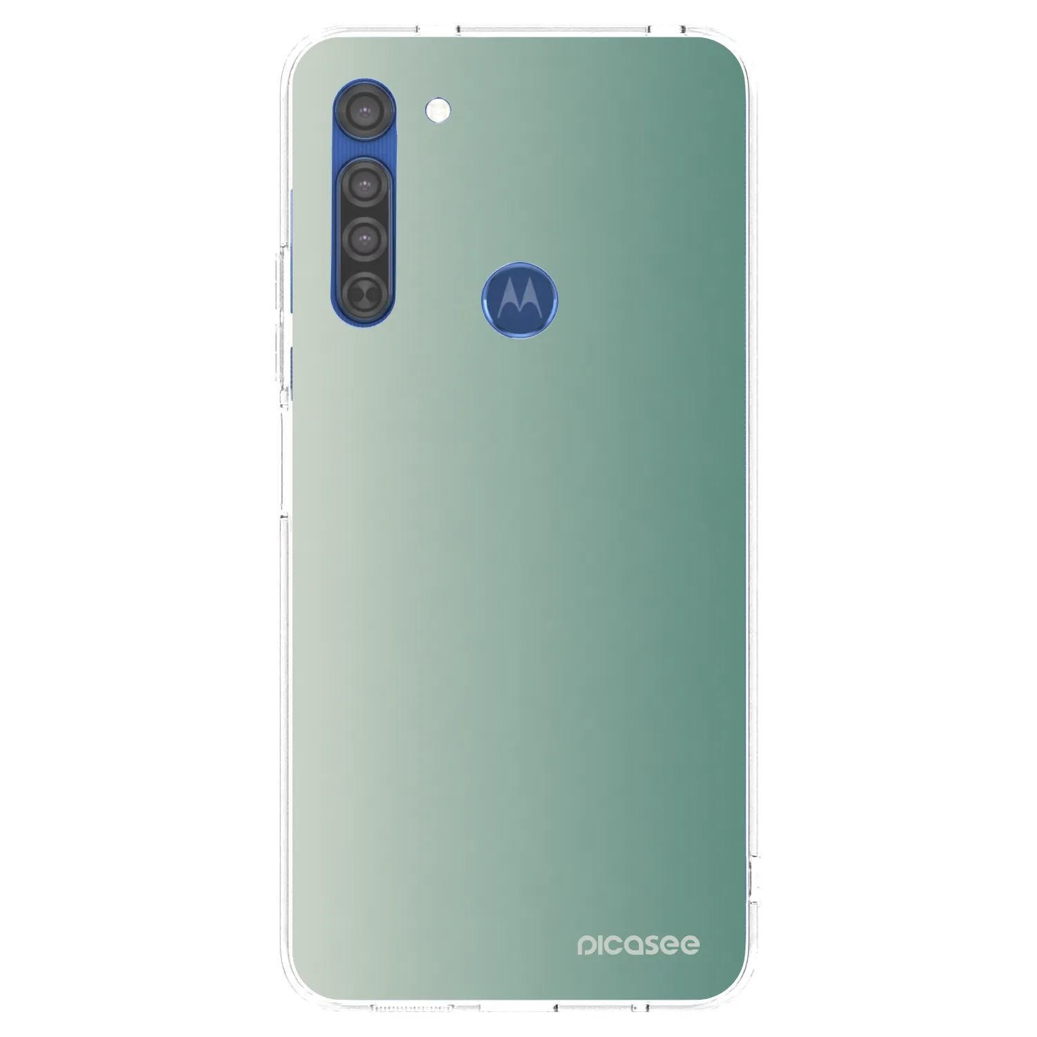 Picasee husă transparentă din silicon pentru Motorola Moto G8 - Misty Sage