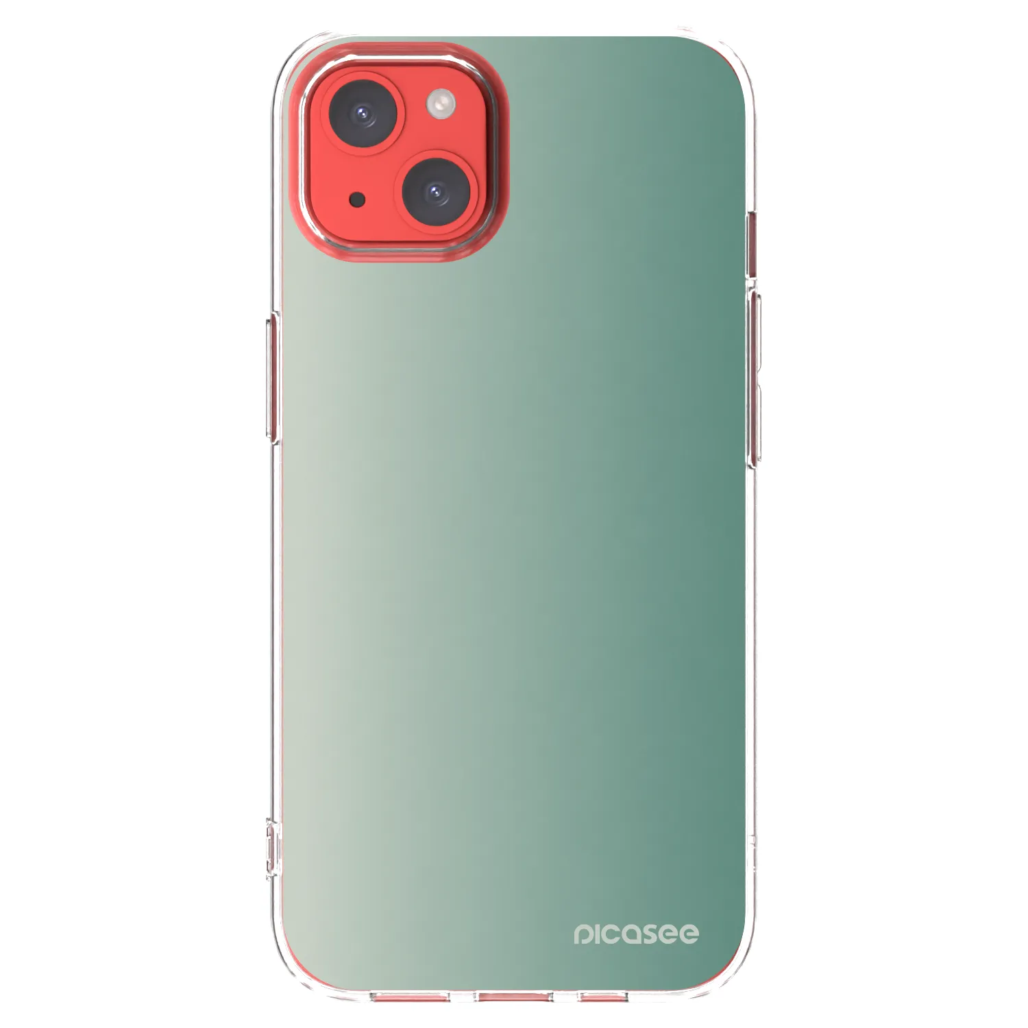 Picasee husă transparentă din silicon pentru Apple iPhone 13 - Misty Sage