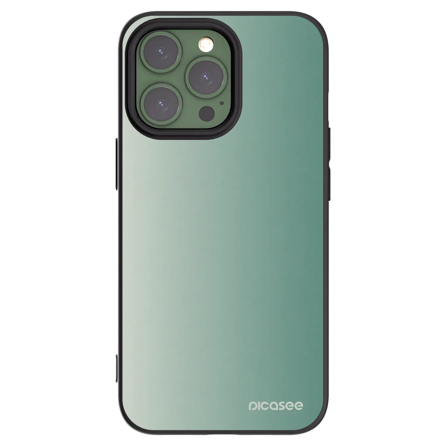 Picasee husă neagră din silicon pentru Apple iPhone 13 Pro - Misty Sage