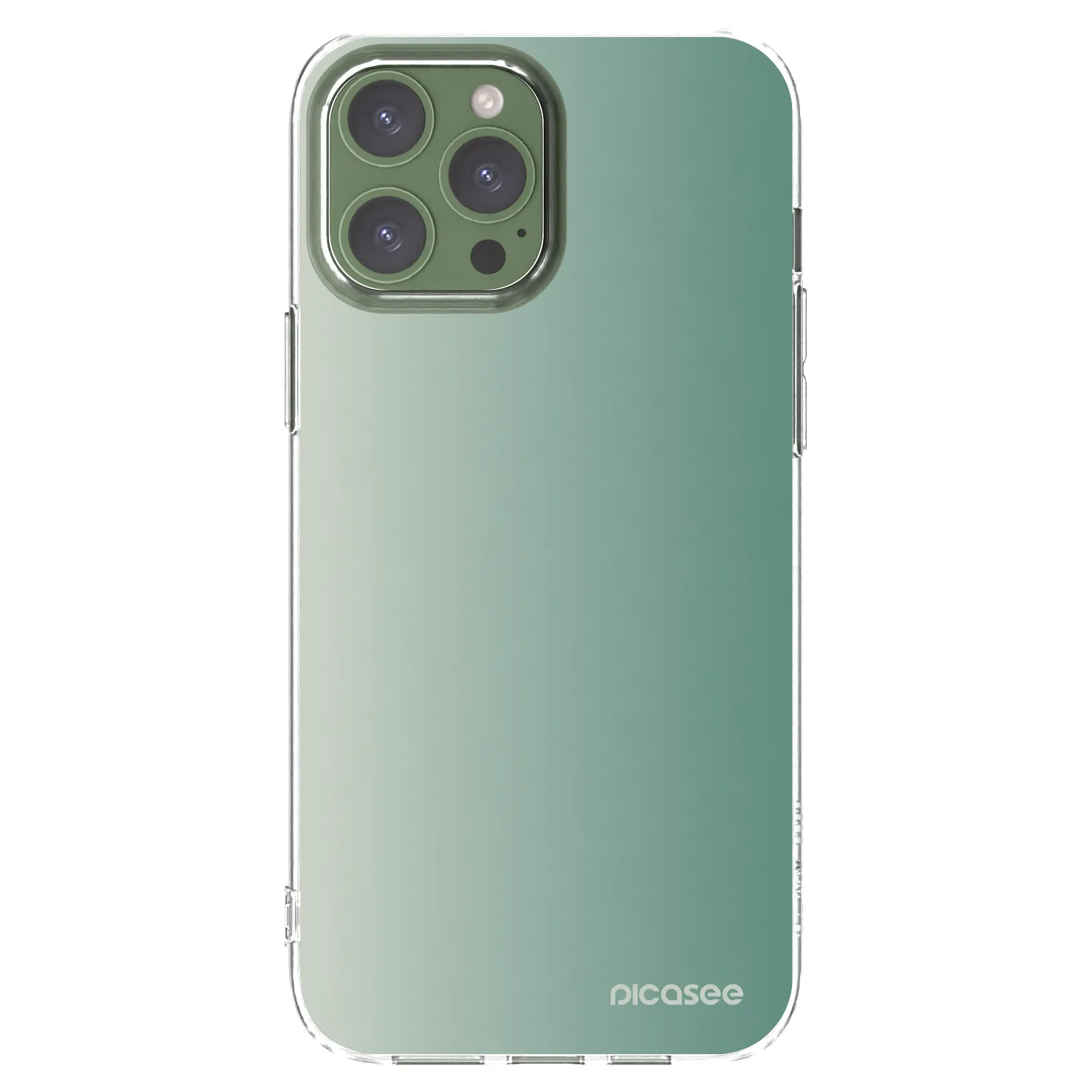 Picasee husă transparentă din silicon pentru Apple iPhone 13 Pro Max - Misty Sage