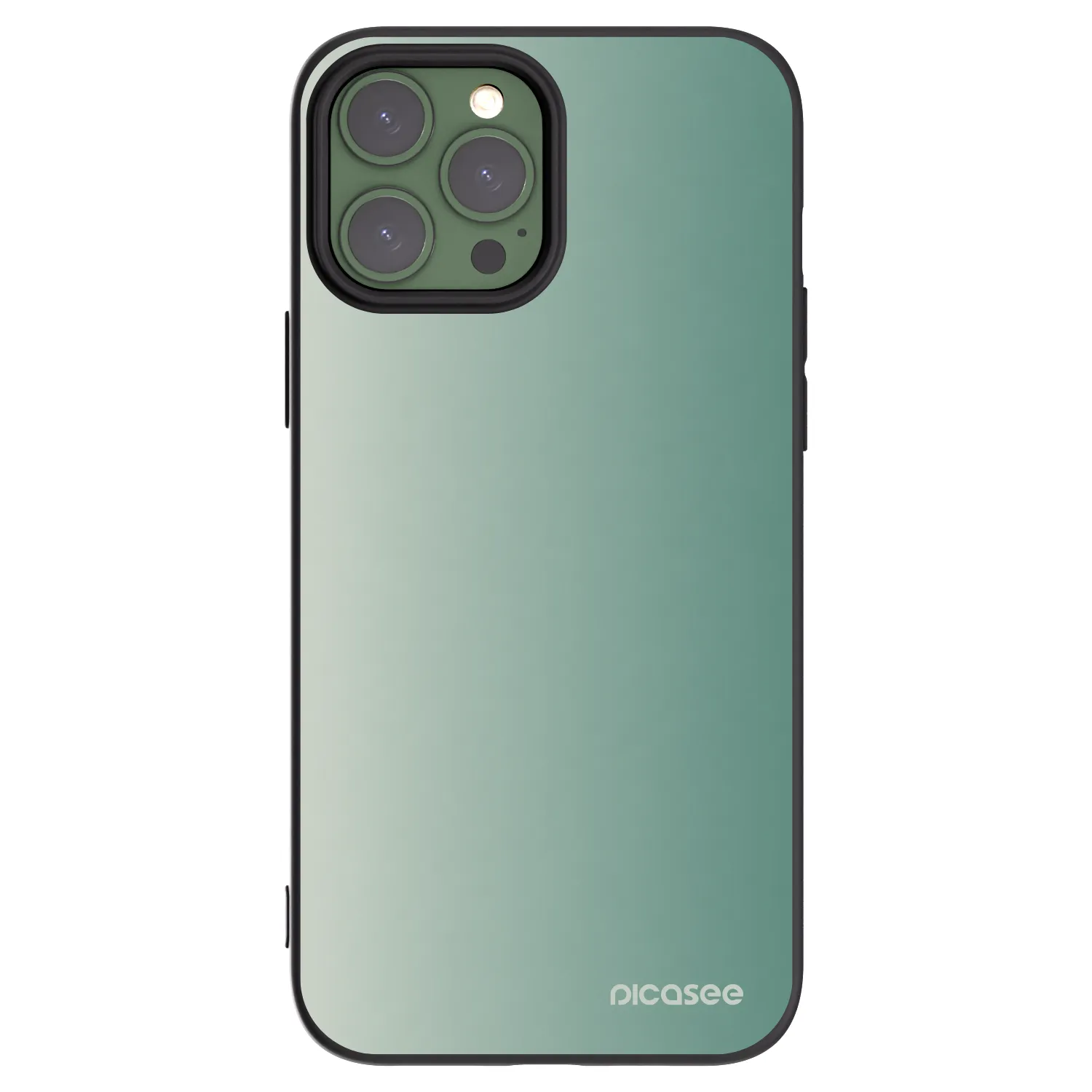 Picasee husă neagră din silicon pentru Apple iPhone 13 Pro Max - Misty Sage