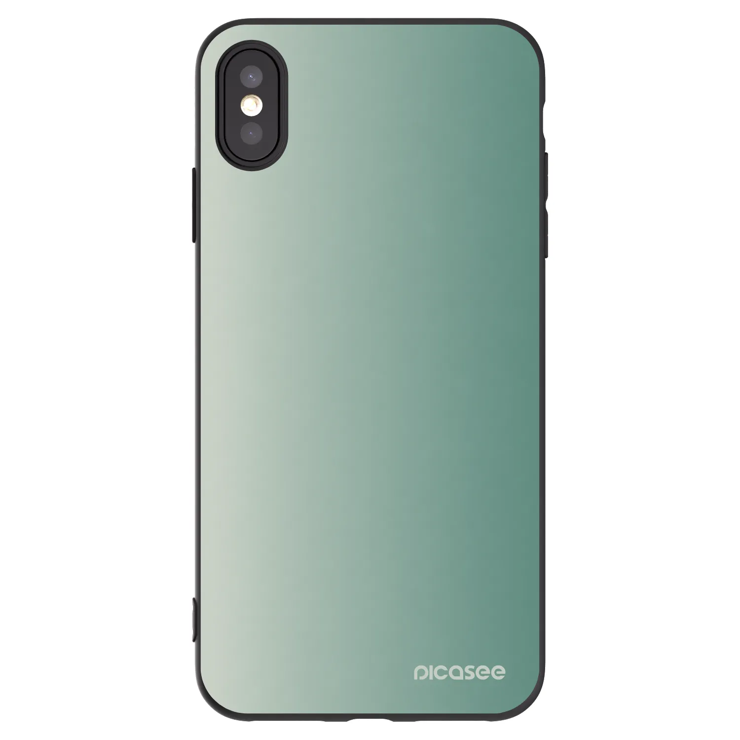 Picasee husă neagră din silicon pentru Apple iPhone XS Max - Misty Sage