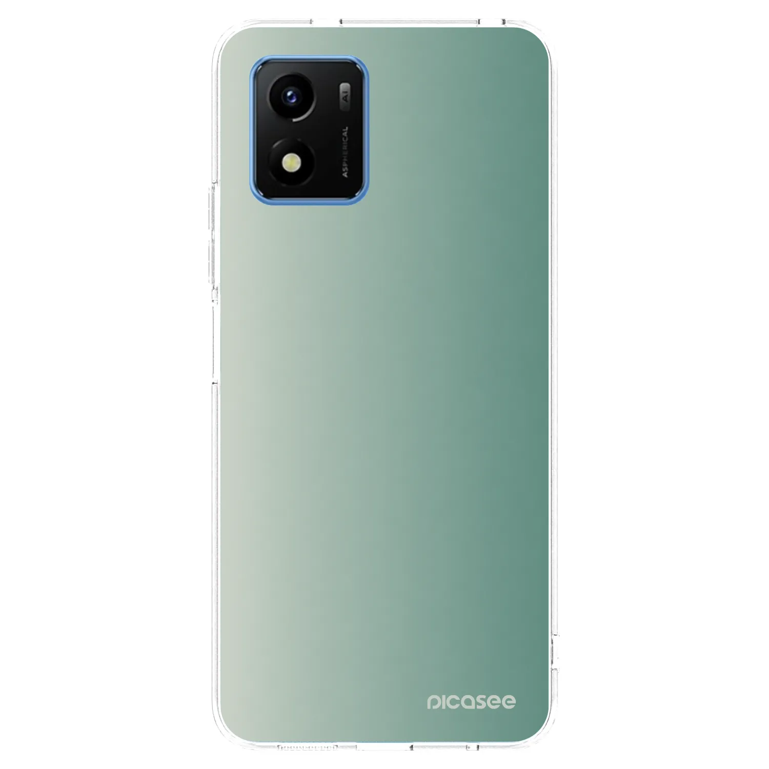 Picasee husă transparentă din silicon pentru Vivo Y01 - Misty Sage