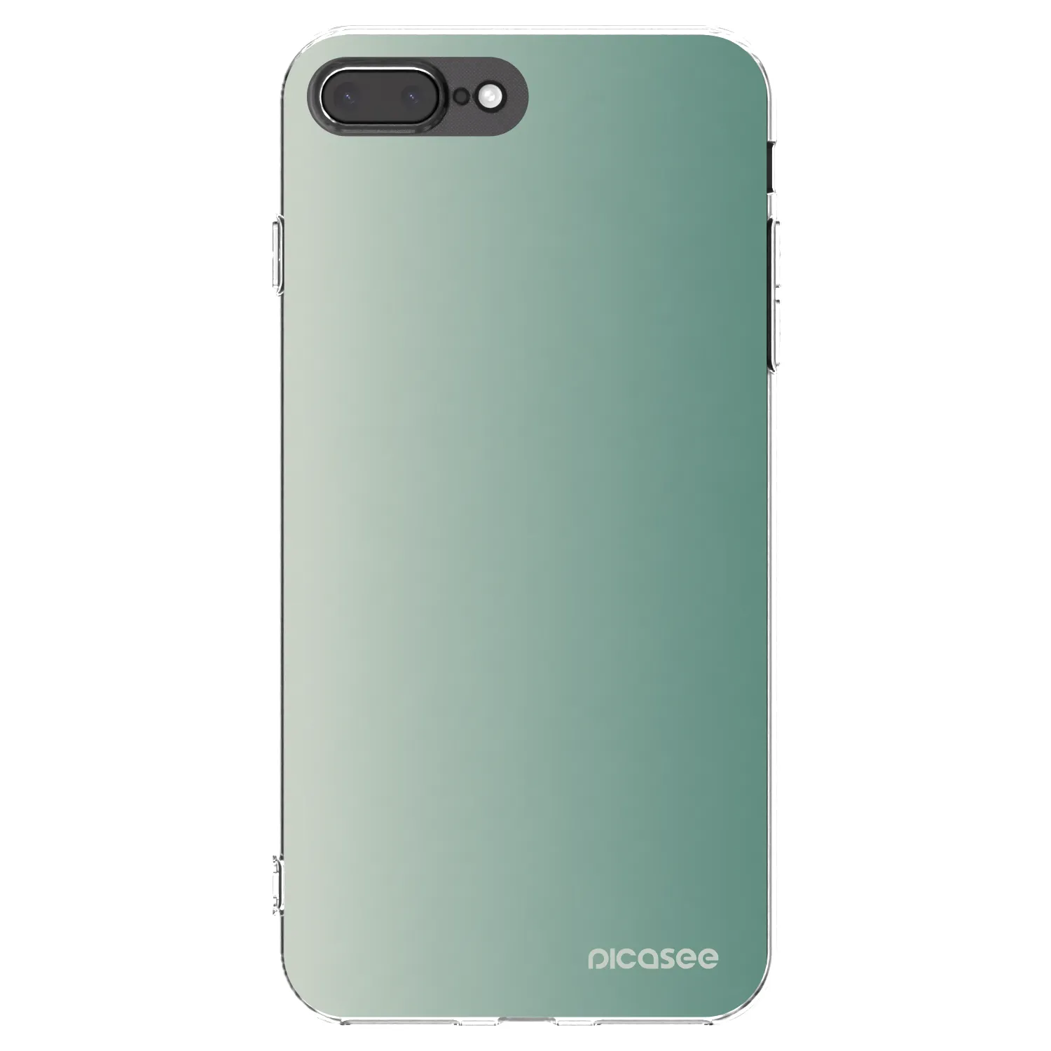 Picasee husă transparentă din silicon pentru Apple iPhone 8 Plus - Misty Sage