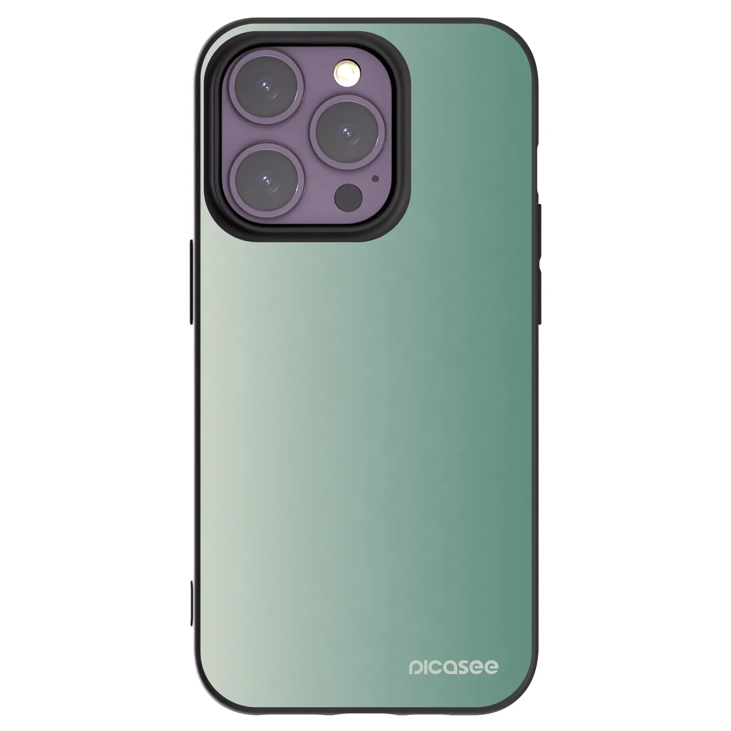 Picasee husă neagră din silicon pentru Apple iPhone 14 Pro - Misty Sage