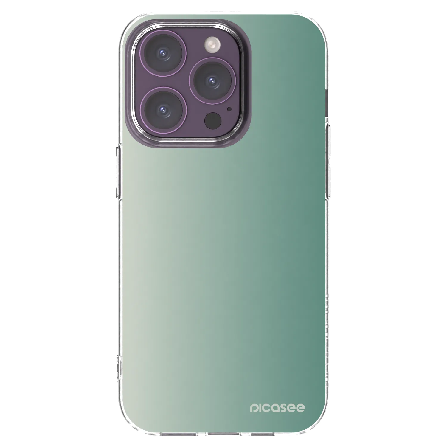 Picasee husă transparentă din silicon pentru Apple iPhone 14 Pro - Misty Sage