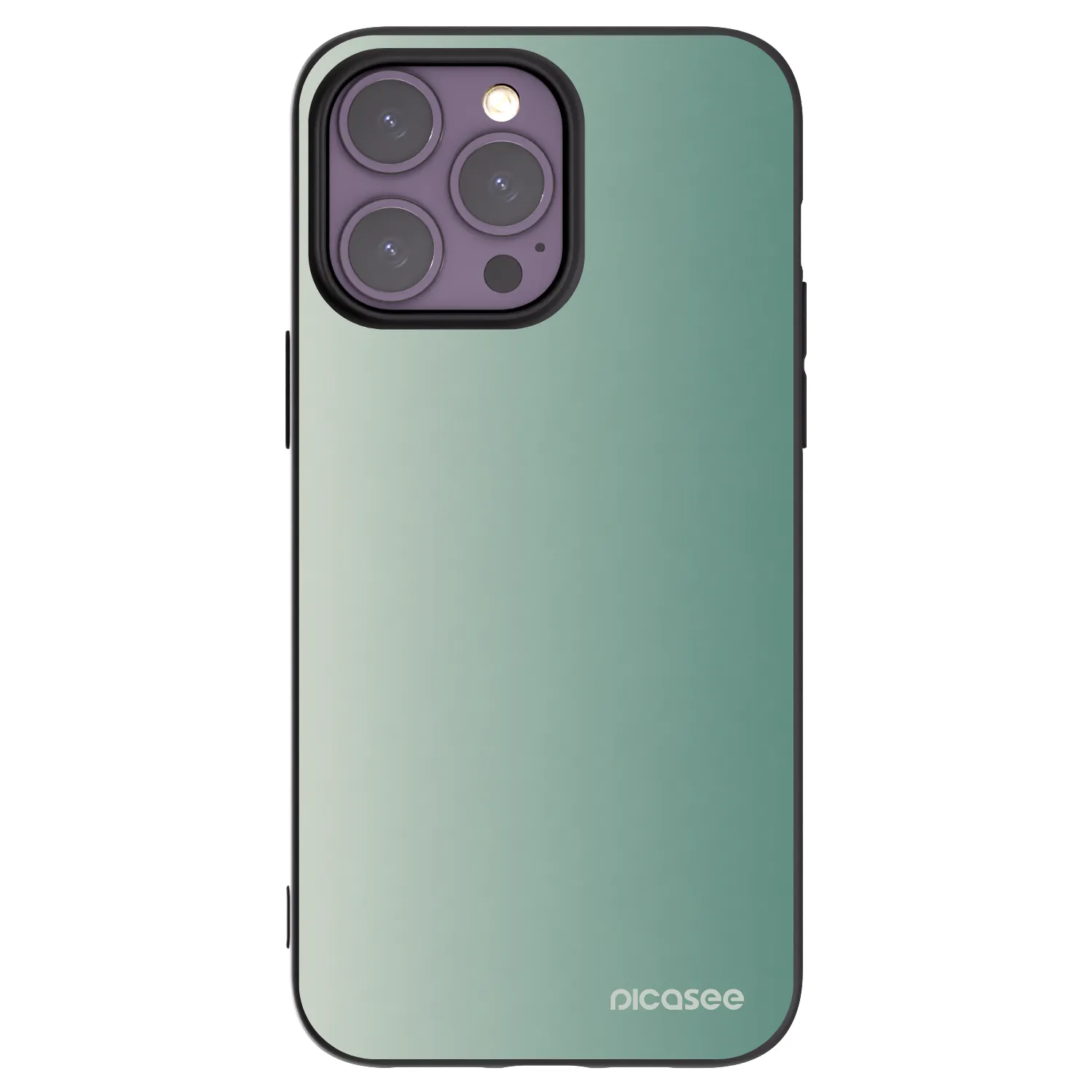 Picasee husă neagră din silicon pentru Apple iPhone 14 Pro Max - Misty Sage