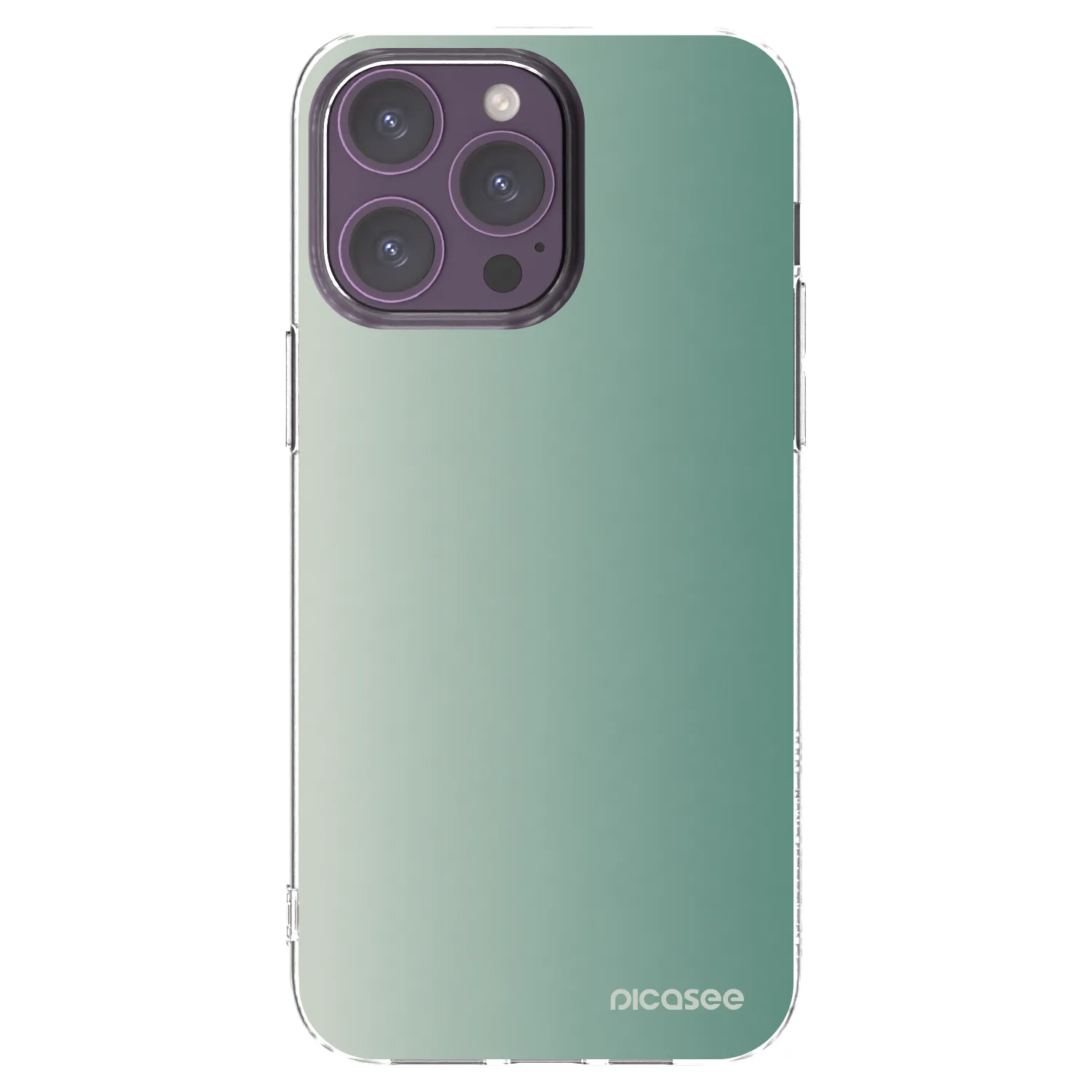 Picasee husă transparentă din silicon pentru Apple iPhone 14 Pro Max - Misty Sage