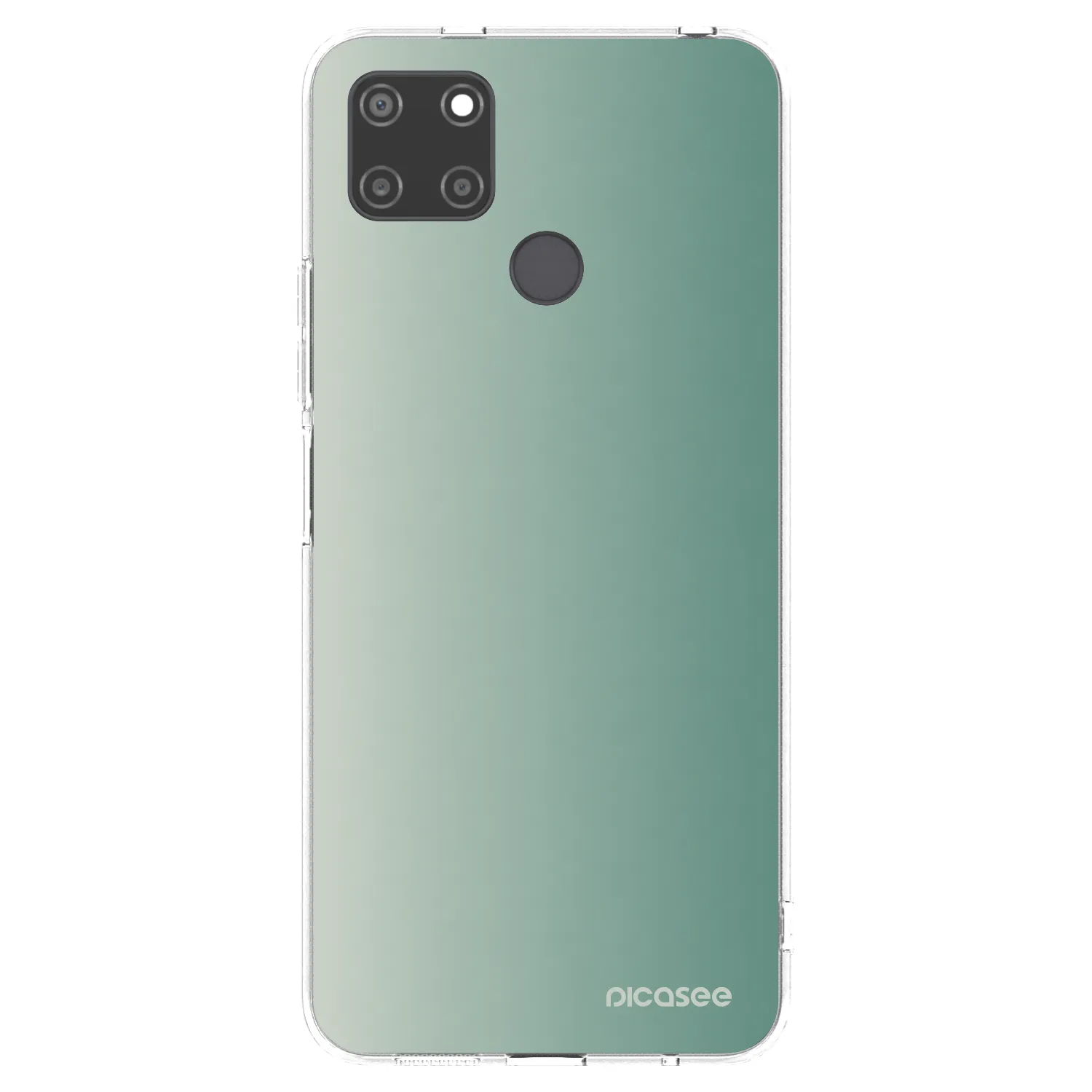 Picasee husă transparentă din silicon pentru Realme C21Y - Misty Sage