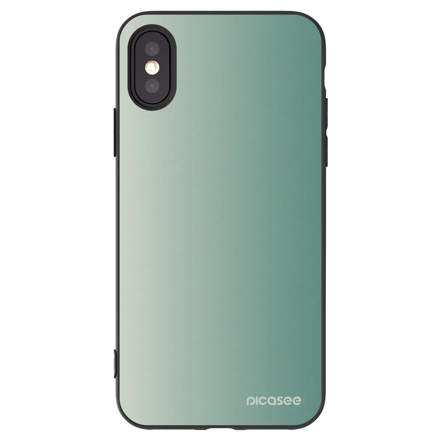 Picasee husă neagră din silicon pentru Apple iPhone X/XS - Misty Sage