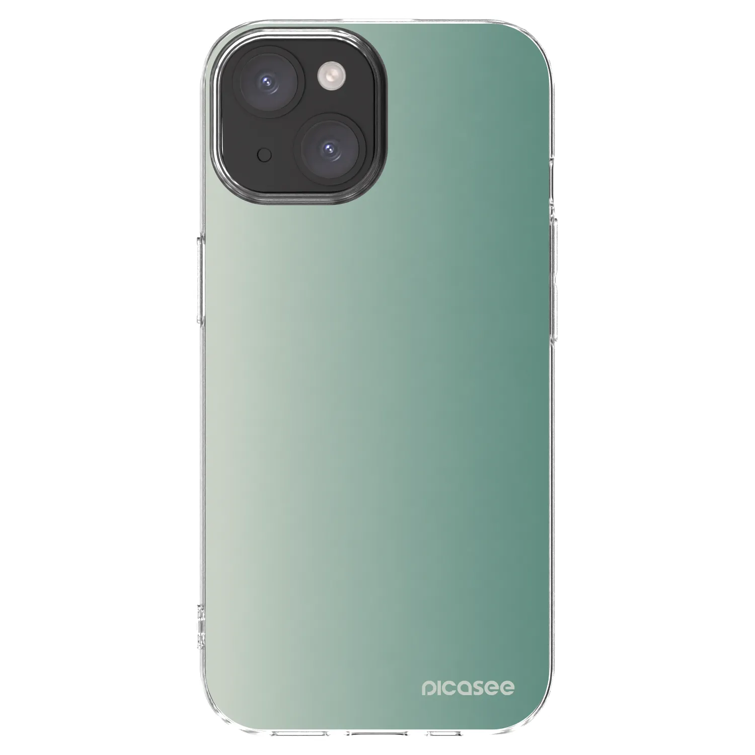Picasee husă transparentă din silicon pentru Apple iPhone 15 - Misty Sage