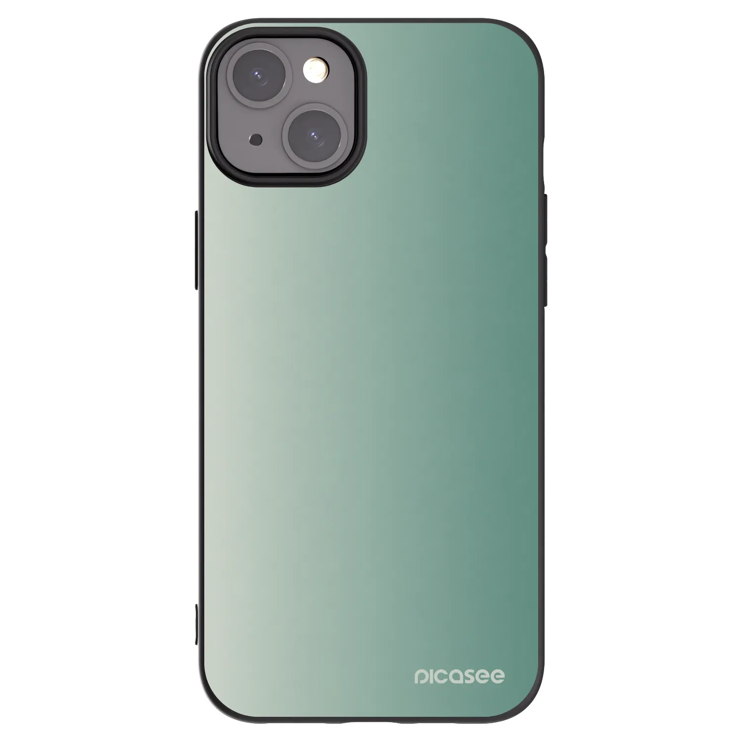Picasee husă neagră din silicon pentru Apple iPhone 15 Plus - Misty Sage