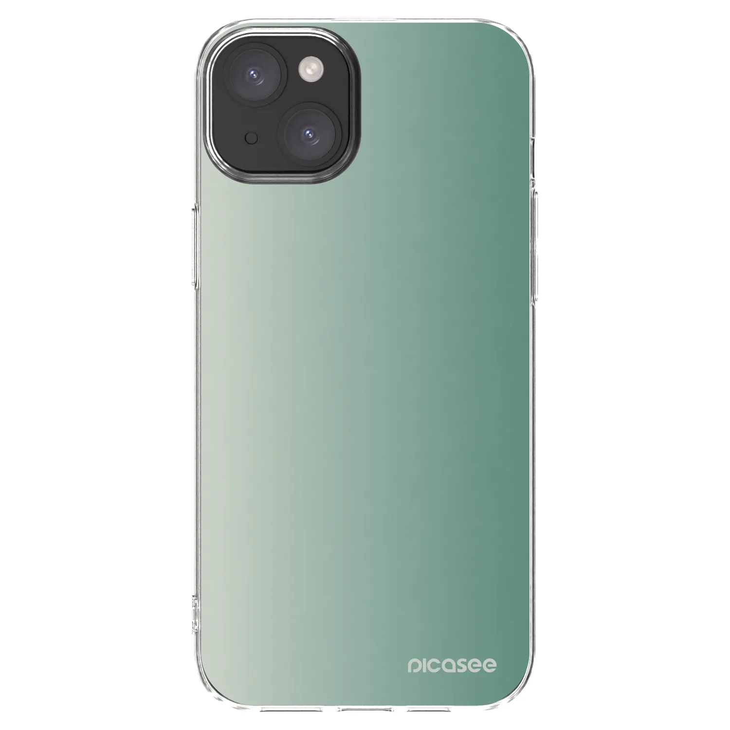 Picasee husă transparentă din silicon pentru Apple iPhone 15 Plus - Misty Sage
