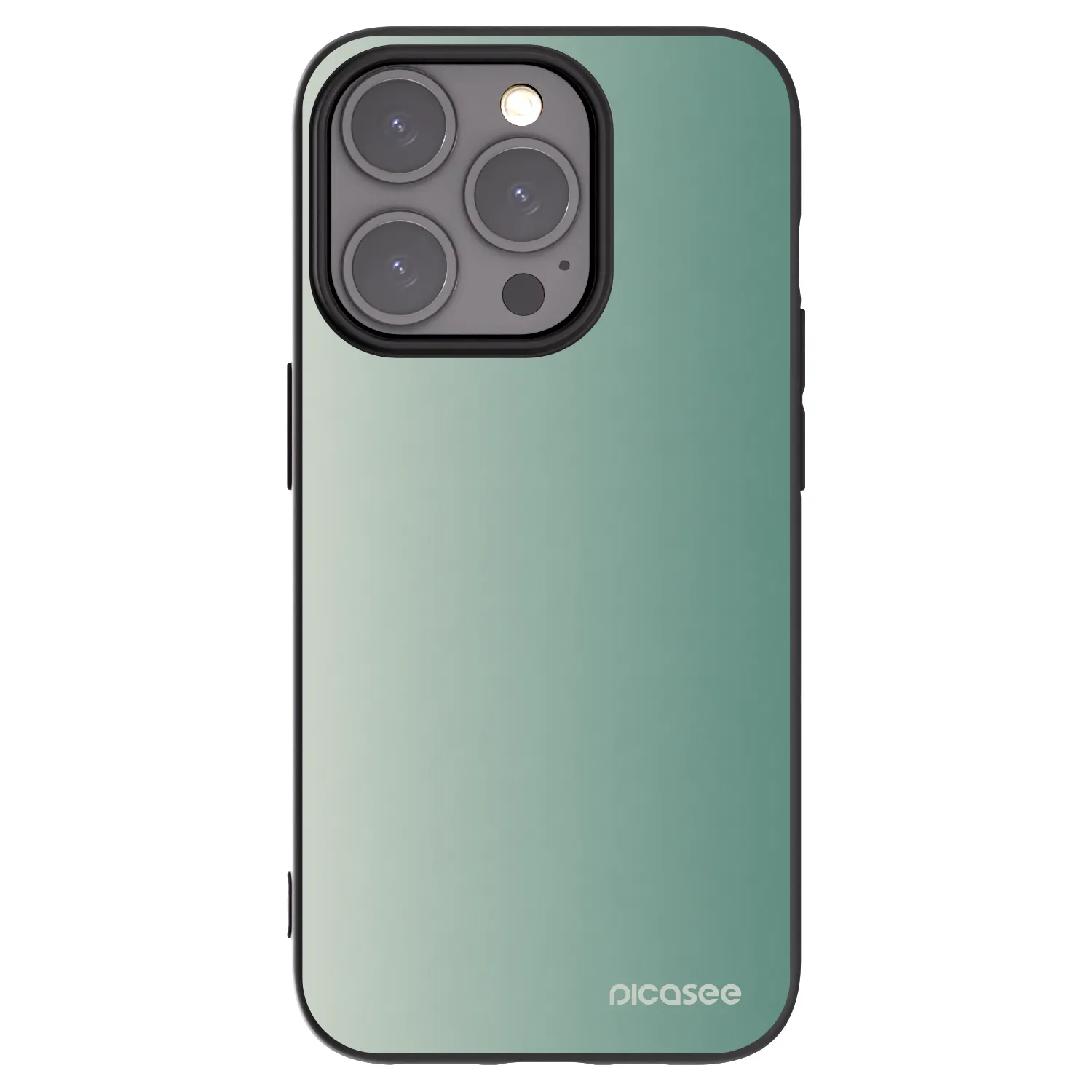Picasee husă neagră din silicon pentru Apple iPhone 15 Pro - Misty Sage