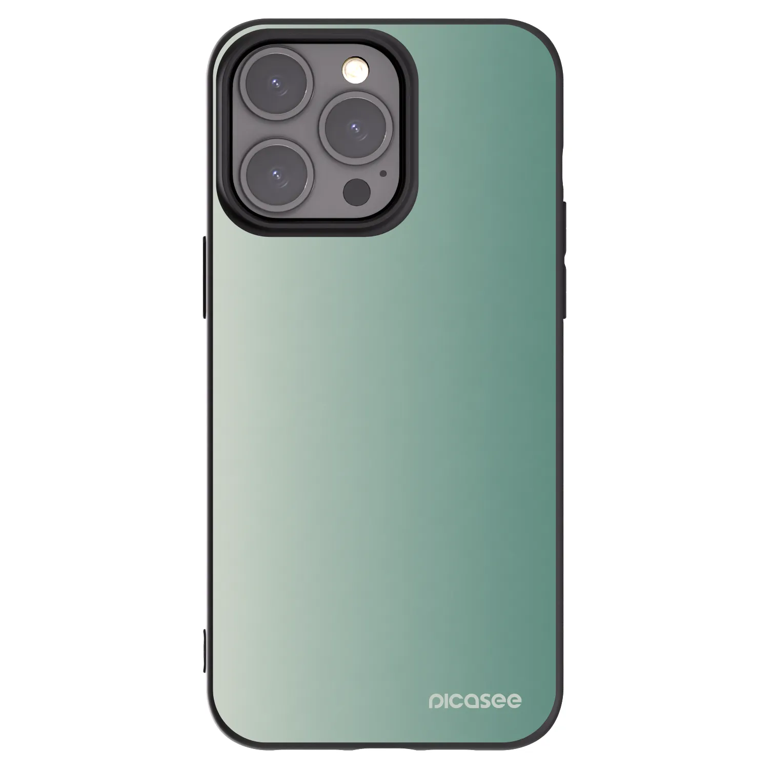 Picasee husă neagră din silicon pentru Apple iPhone 15 Pro Max - Misty Sage