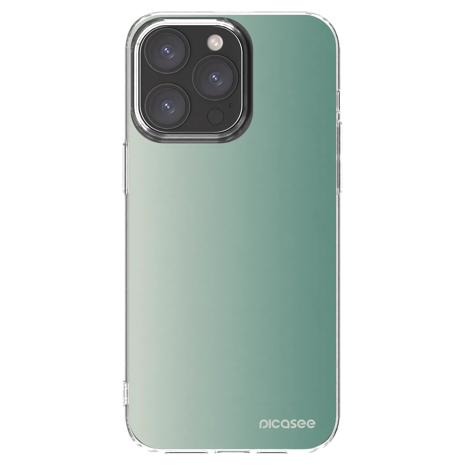 Picasee husă transparentă din silicon pentru Apple iPhone 15 Pro Max - Misty Sage