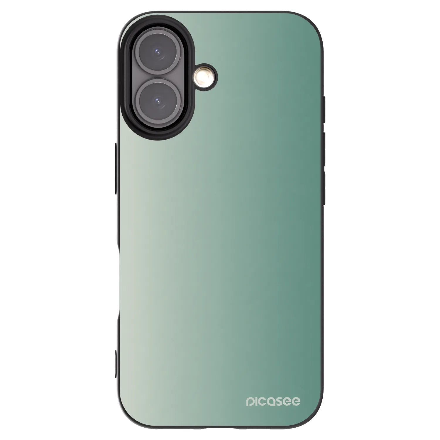 Picasee husă neagră din silicon pentru Apple iPhone 16 - Misty Sage