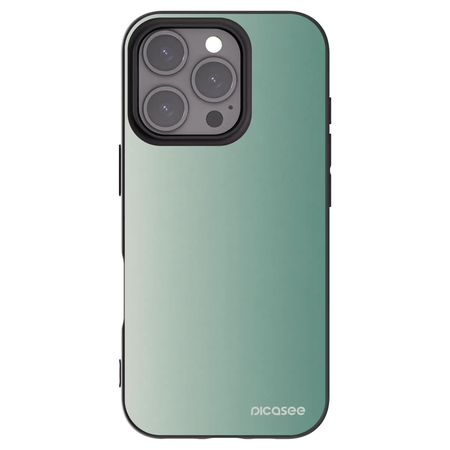 Picasee husă neagră din silicon pentru Apple iPhone 16 Pro - Misty Sage